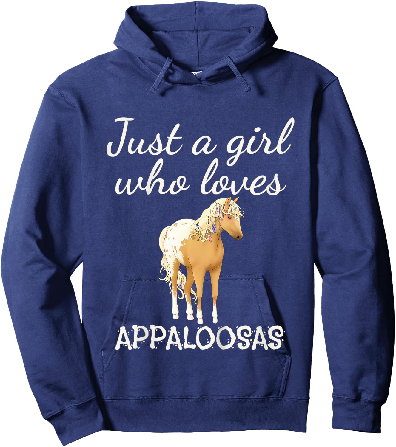 Just A Girl Who Loves Appaloosa Horses Shirt Gifts Hoodie - Hoodie | Navy