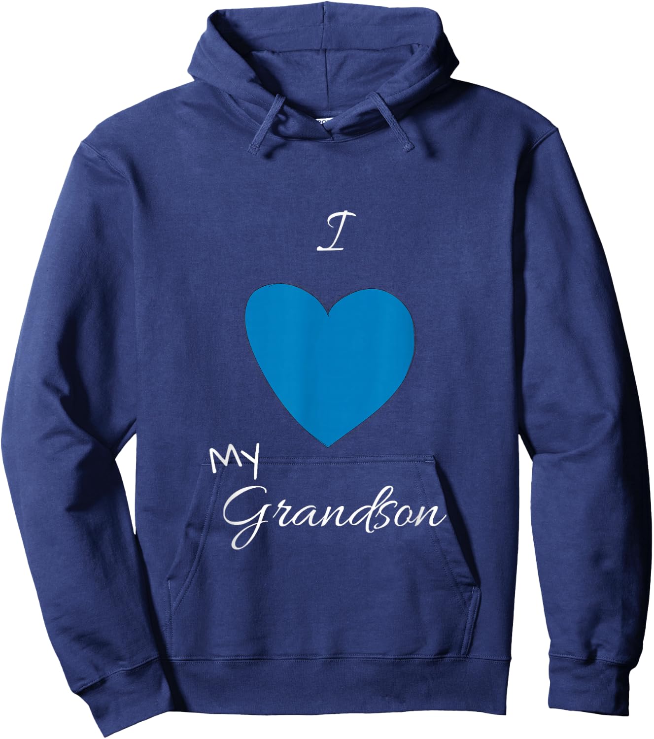 I love my Grandson Hoodie - Hoodie | Navy