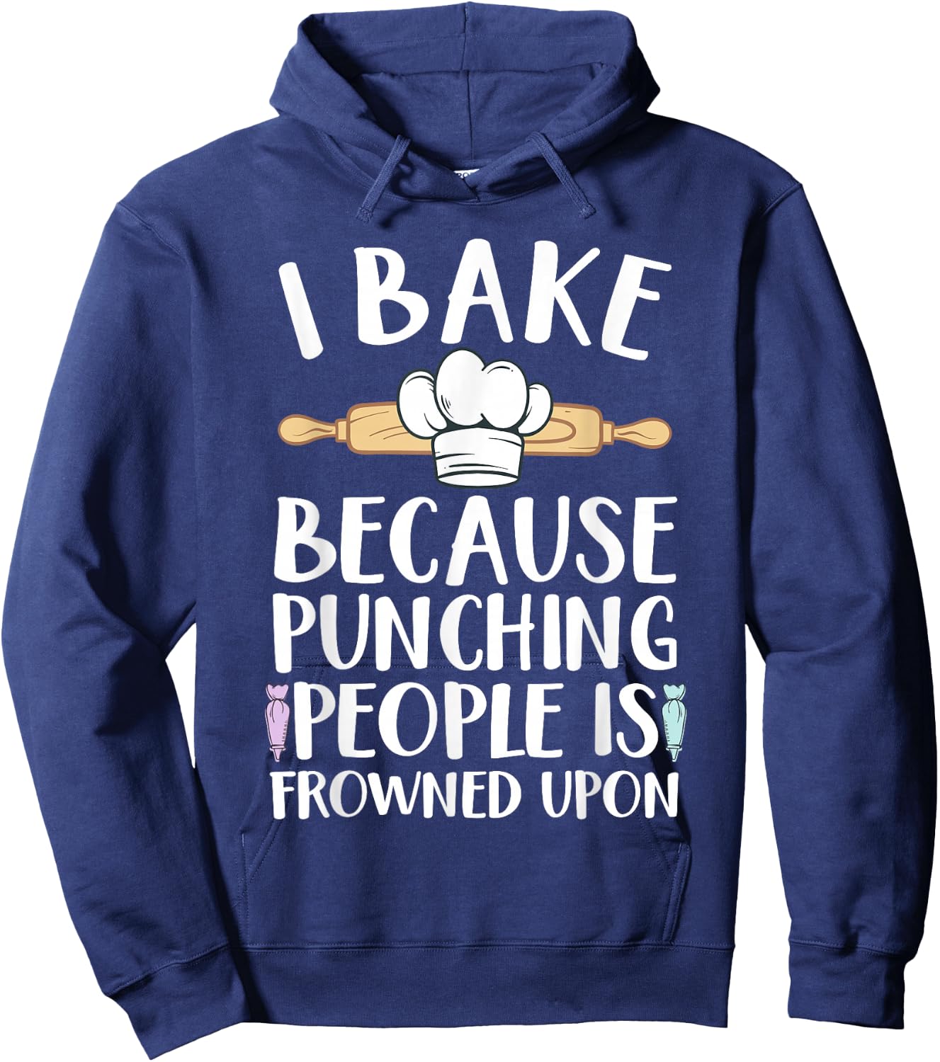 Funny Baking Design Women Pastry Chef Baking Baker Hoodie - Hoodie | Navy
