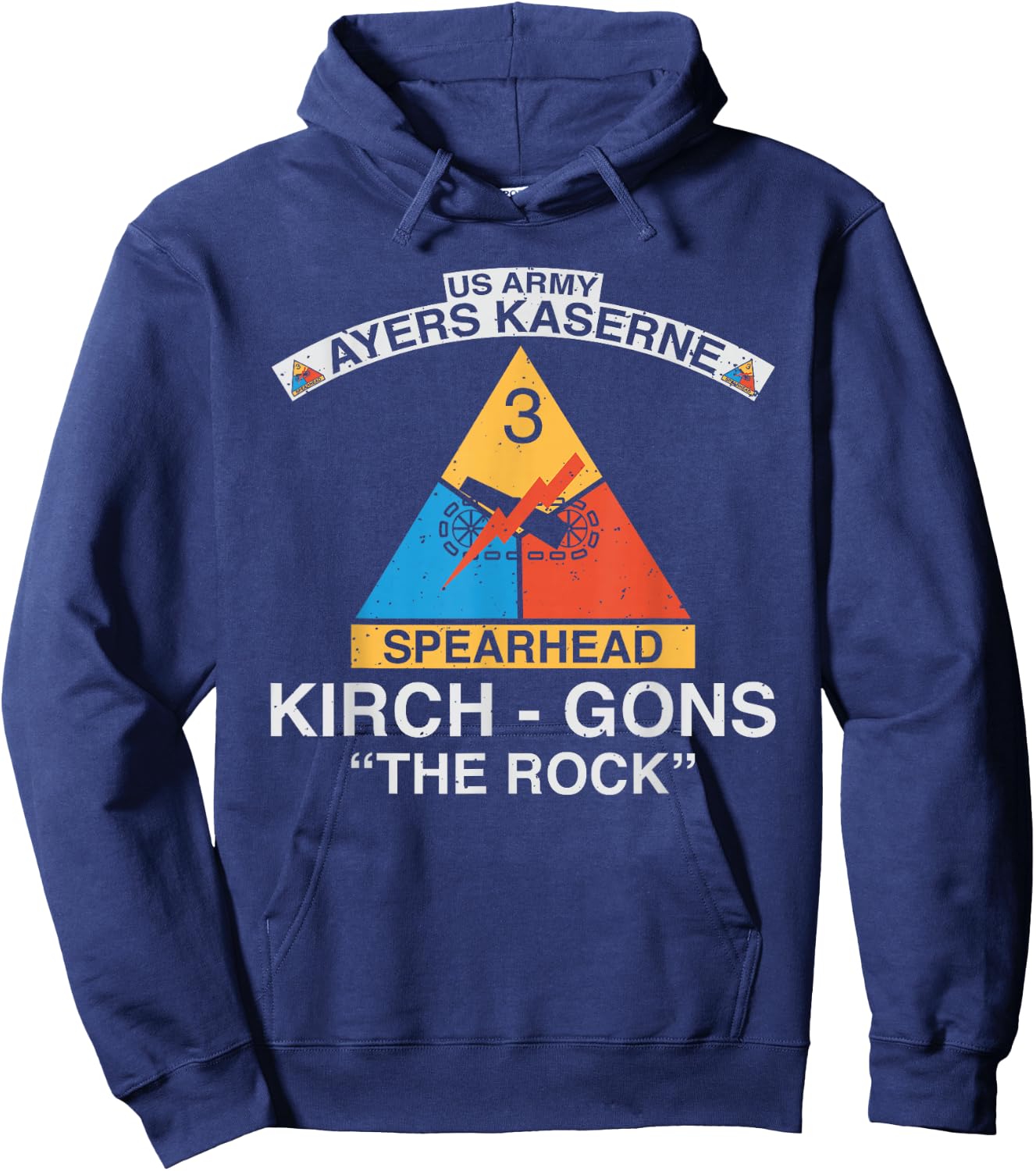 3rd Armored Division Kirch-Gons Rock Hoodie - Hoodie | Navy
