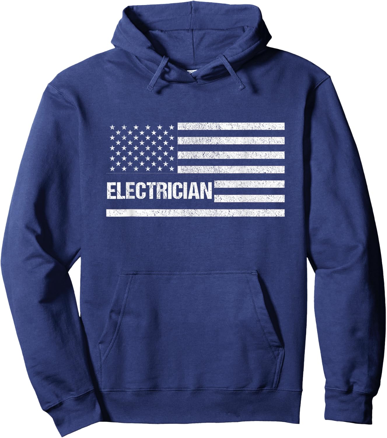 Proud American Electrician Shirt for Electricians Hoodie - Hoodie | Navy
