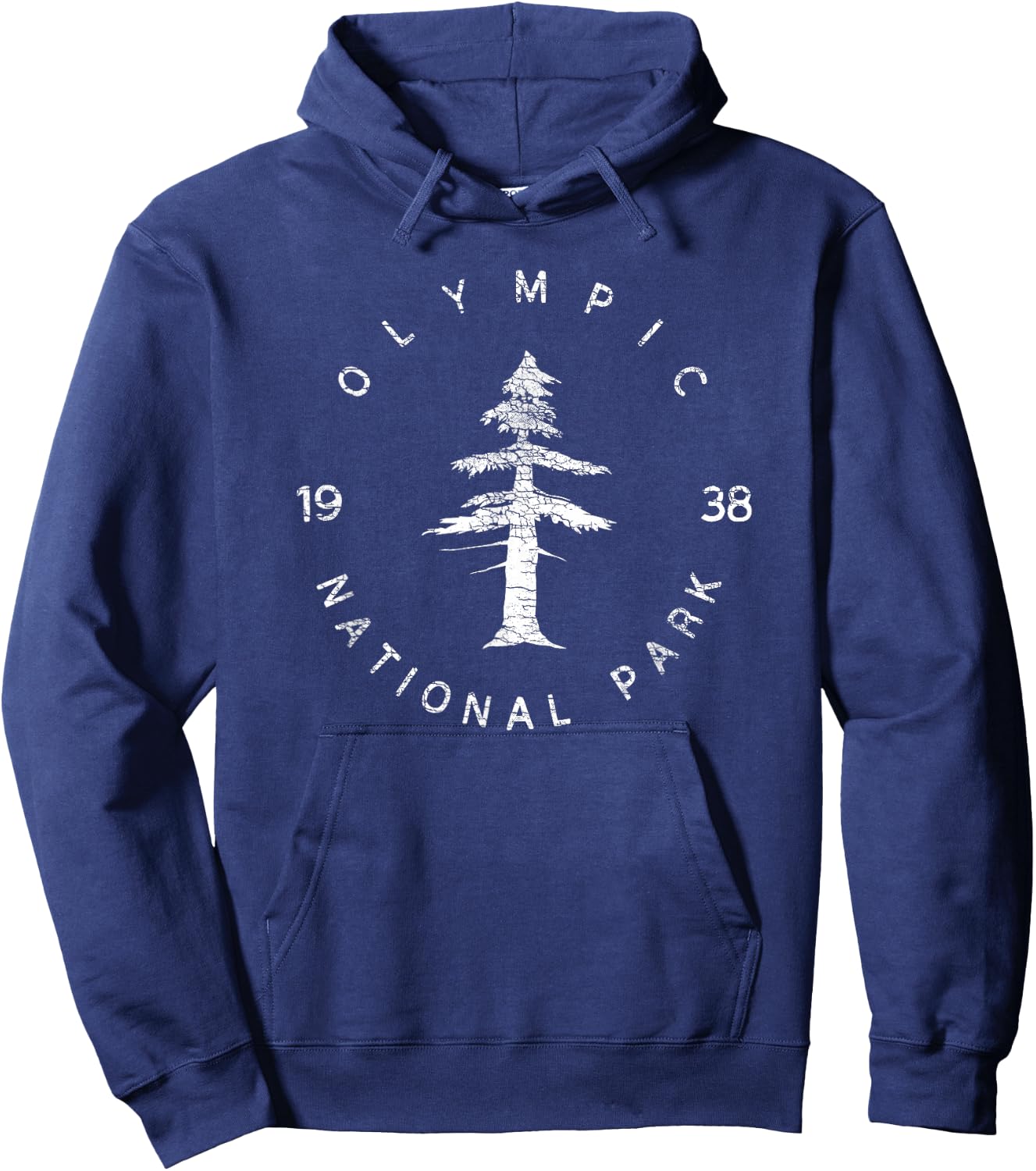 Olympic National Park Souvenir Men or Vintage Design Hoodie - Hoodie | Navy