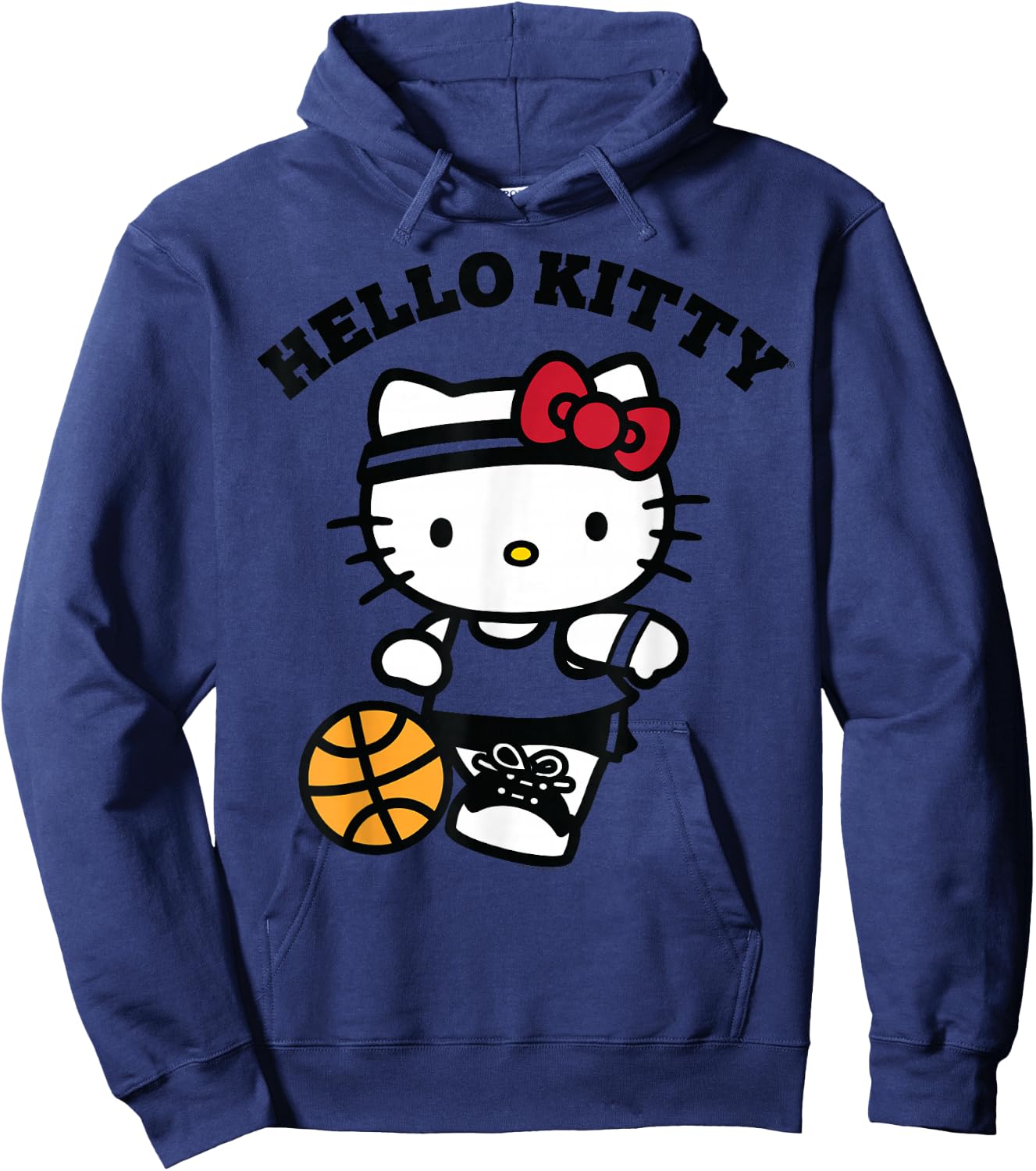 Hello Kitty Kids Basketball , Blue, Small Hoodie - Hoodie | Navy
