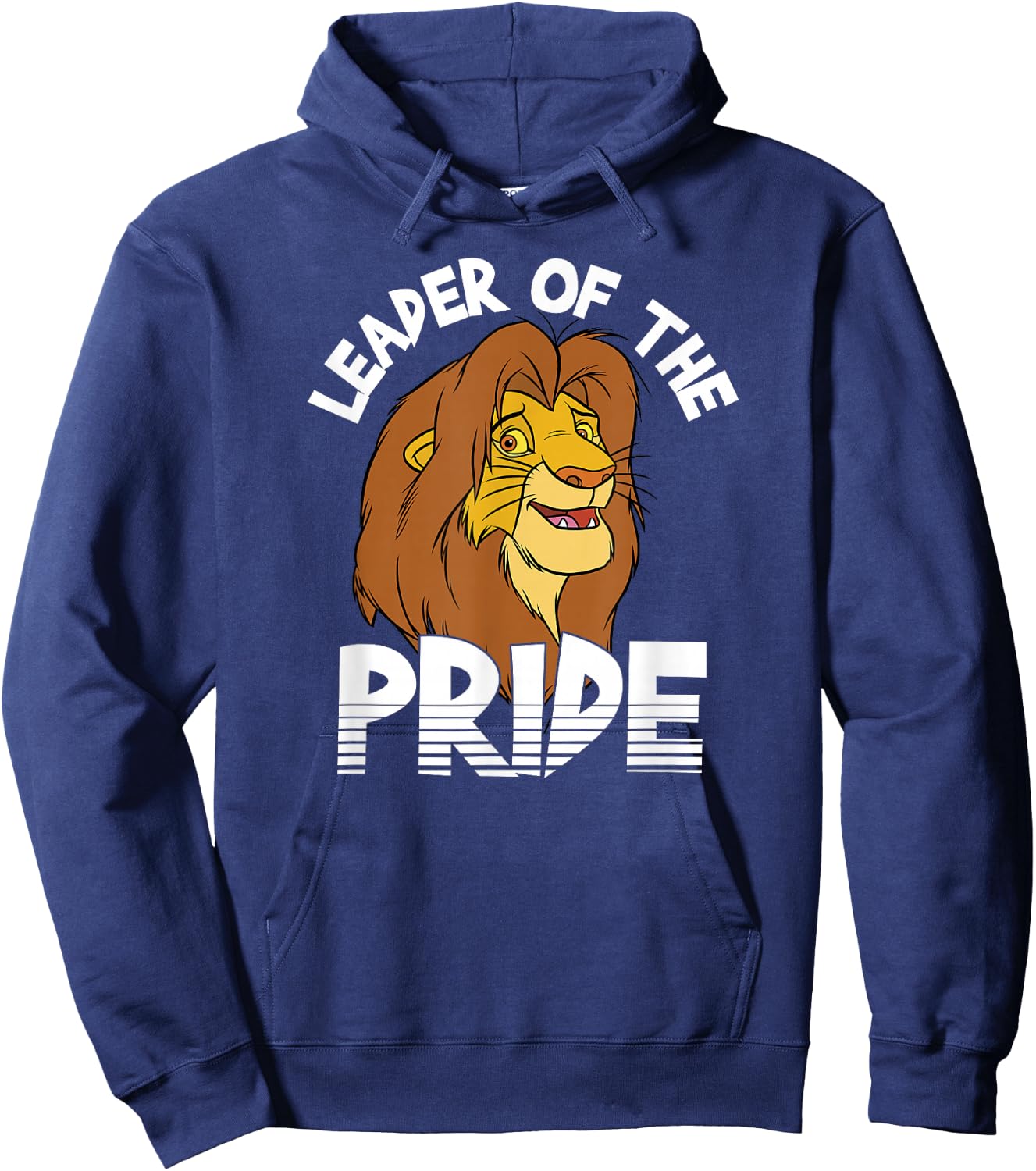 Disney The Lion King Simba Leader Of The Pride Retro Logo Hoodie - Hoodie | Navy