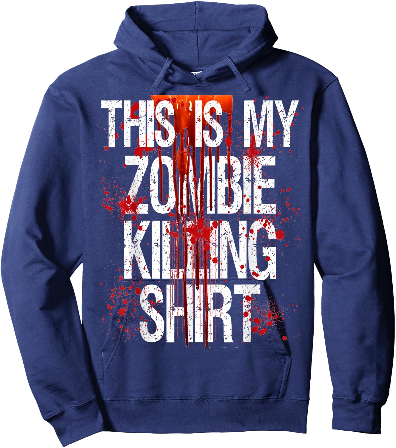 Halloween Gift Shop This Is My Zombie Killing Shirt Hoodie - Hoodie | Navy