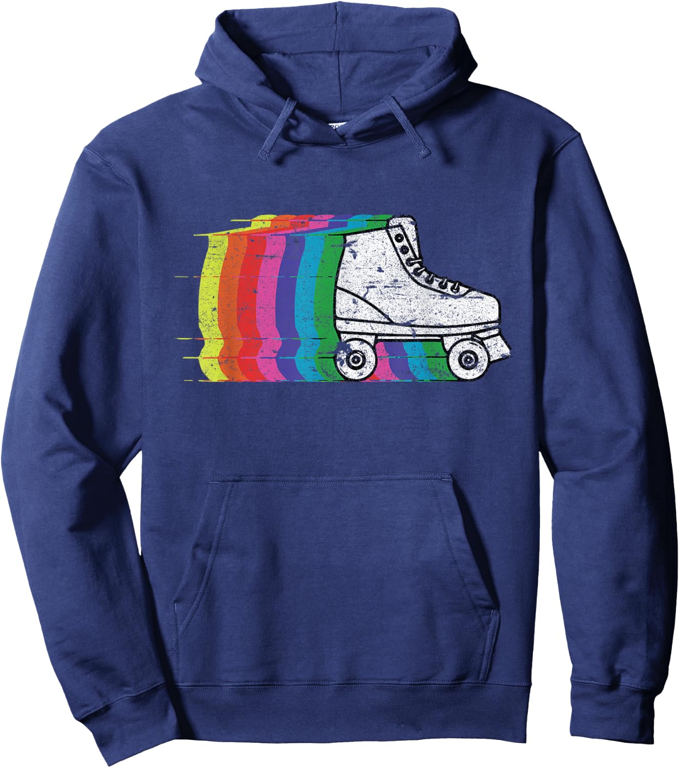 Roller Skate Skating 70s Retro Shirt Gift Hoodie - Hoodie | Navy