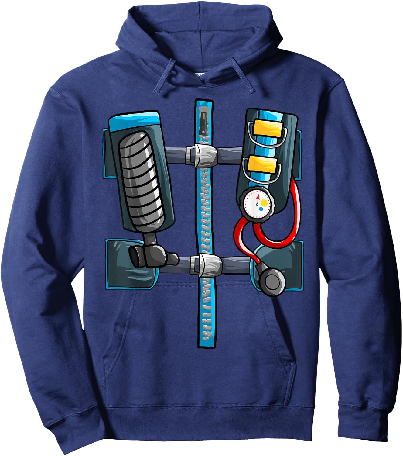 Cool Scuba Diver | Funny Lazy DIY Halloween Costume Gift Hoodie - Hoodie | Navy