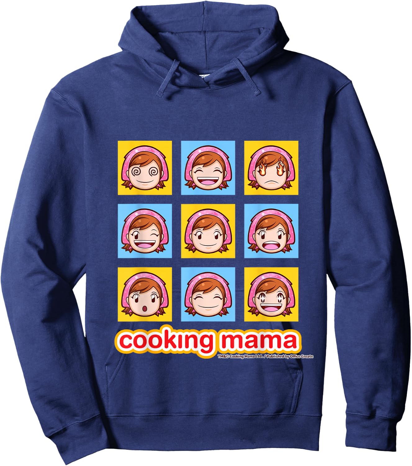 Cooking Mama Faces color Hoodie - Hoodie | Navy