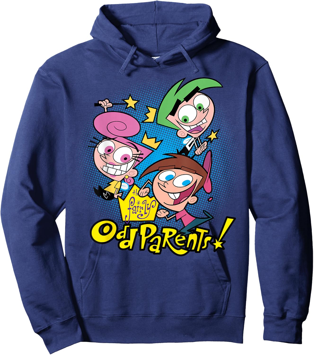 Nickelodeon The Fairly OddParents Timmy Cosmo and Wanda Hoodie - Hoodie | Navy