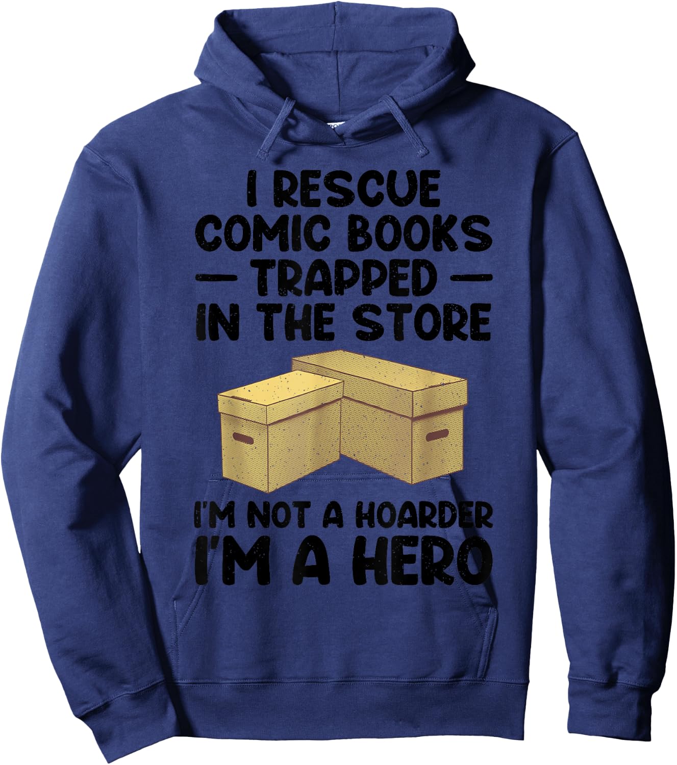 Cool Comic Book Design Women Comic Book Collector Hoodie - Hoodie | Navy