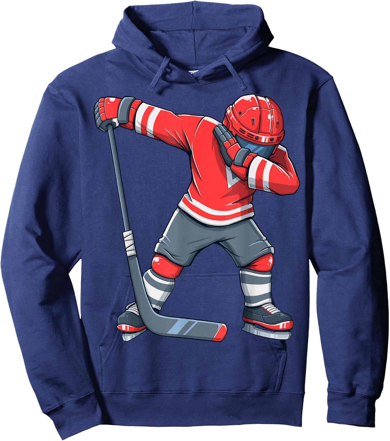Funny Boy Kid Ice Hockey Dab Apparel Dabbing Player Youth Hoodie - Hoodie | Navy