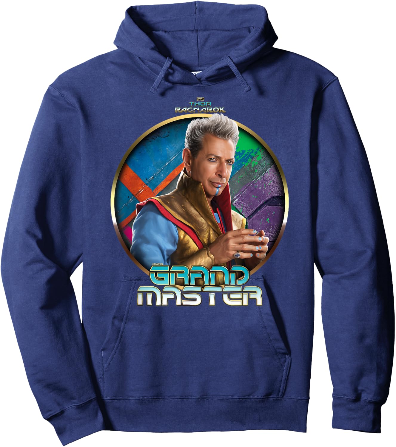 Marvel Thor Ragnarok The Grandmaster Profile Badge Hoodie - Hoodie | Navy