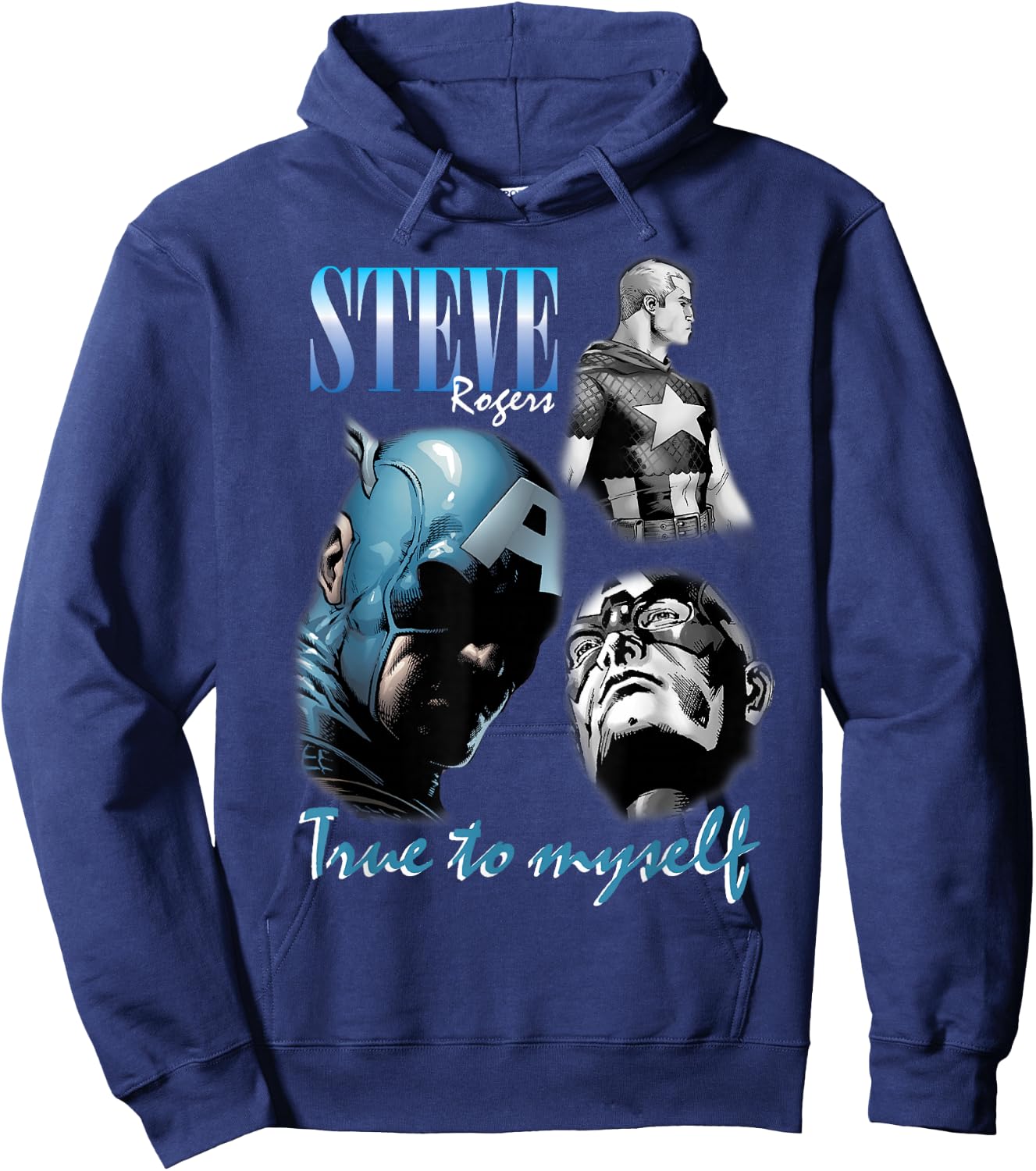 Marvel Steve Rogers Homage Poster Hoodie - Hoodie | Navy