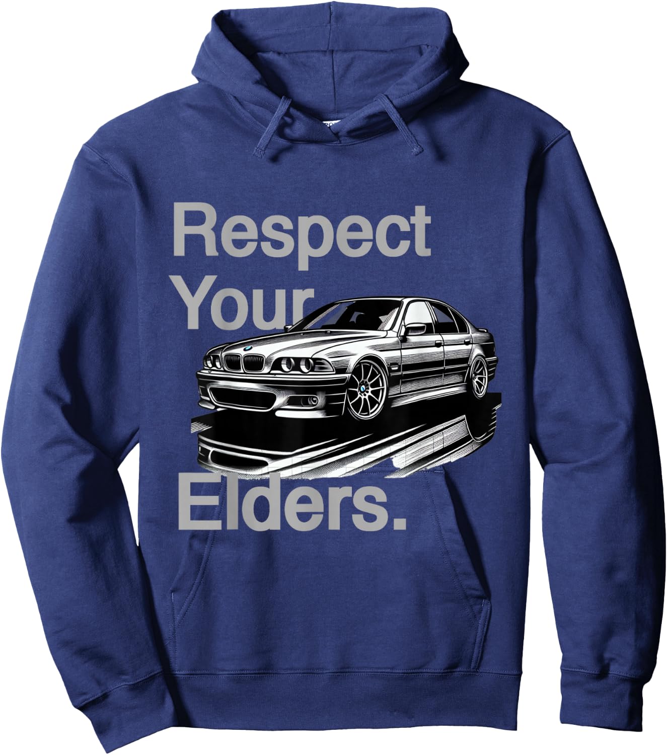 Respect Your Elders Vintage Euro E39 Hoodie - Hoodie | Navy
