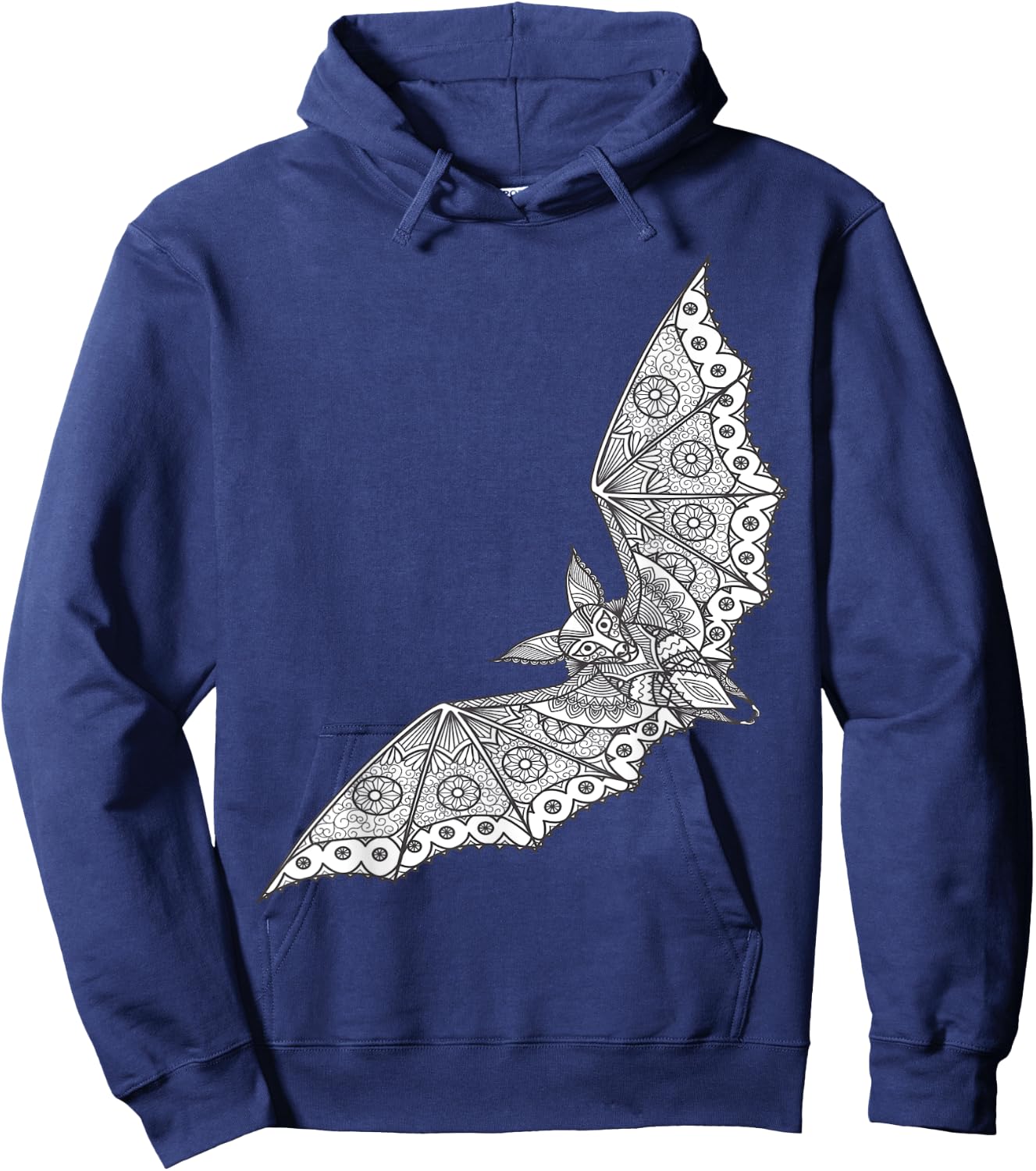 Bat - Color Your Own Colorific Design Hoodie - Hoodie | Navy