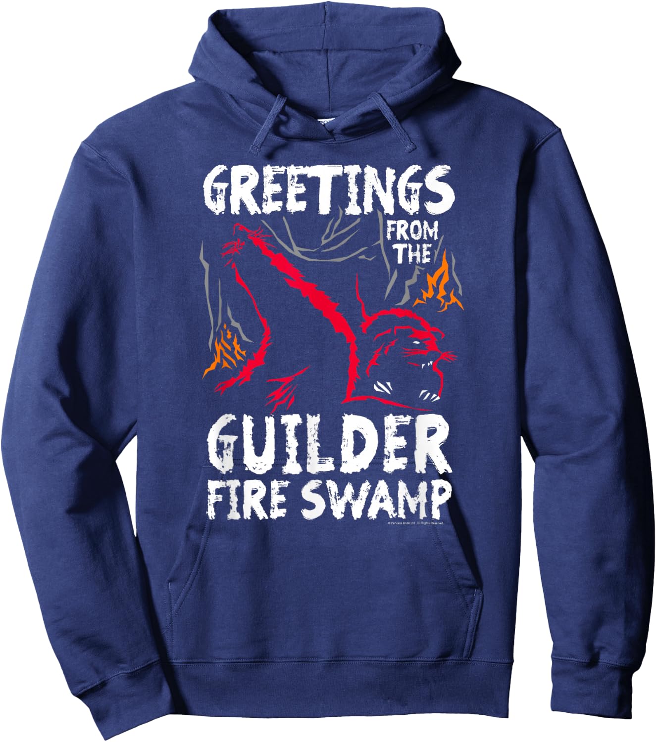 The Princess Bride Greetings from the Guilder Fire Swamp Hoodie - Hoodie | Navy