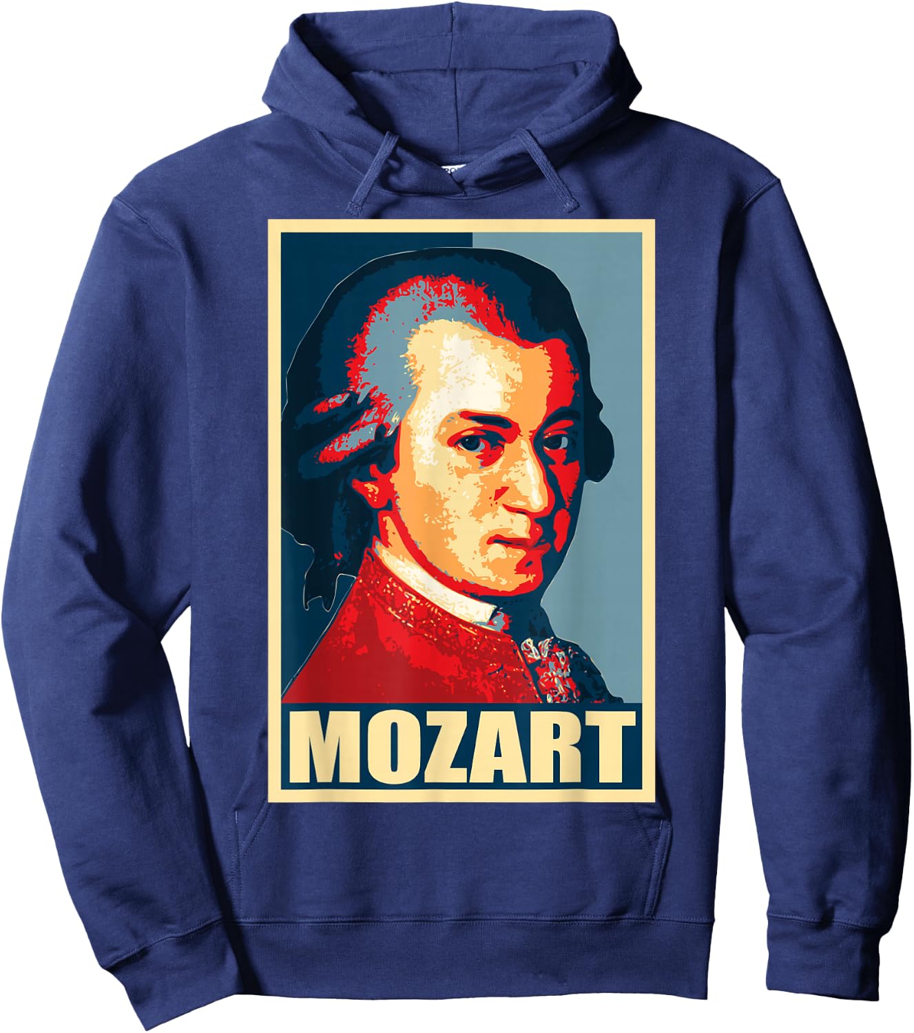 Mozart Classical Music Composer Retro Hoodie - Hoodie | Navy