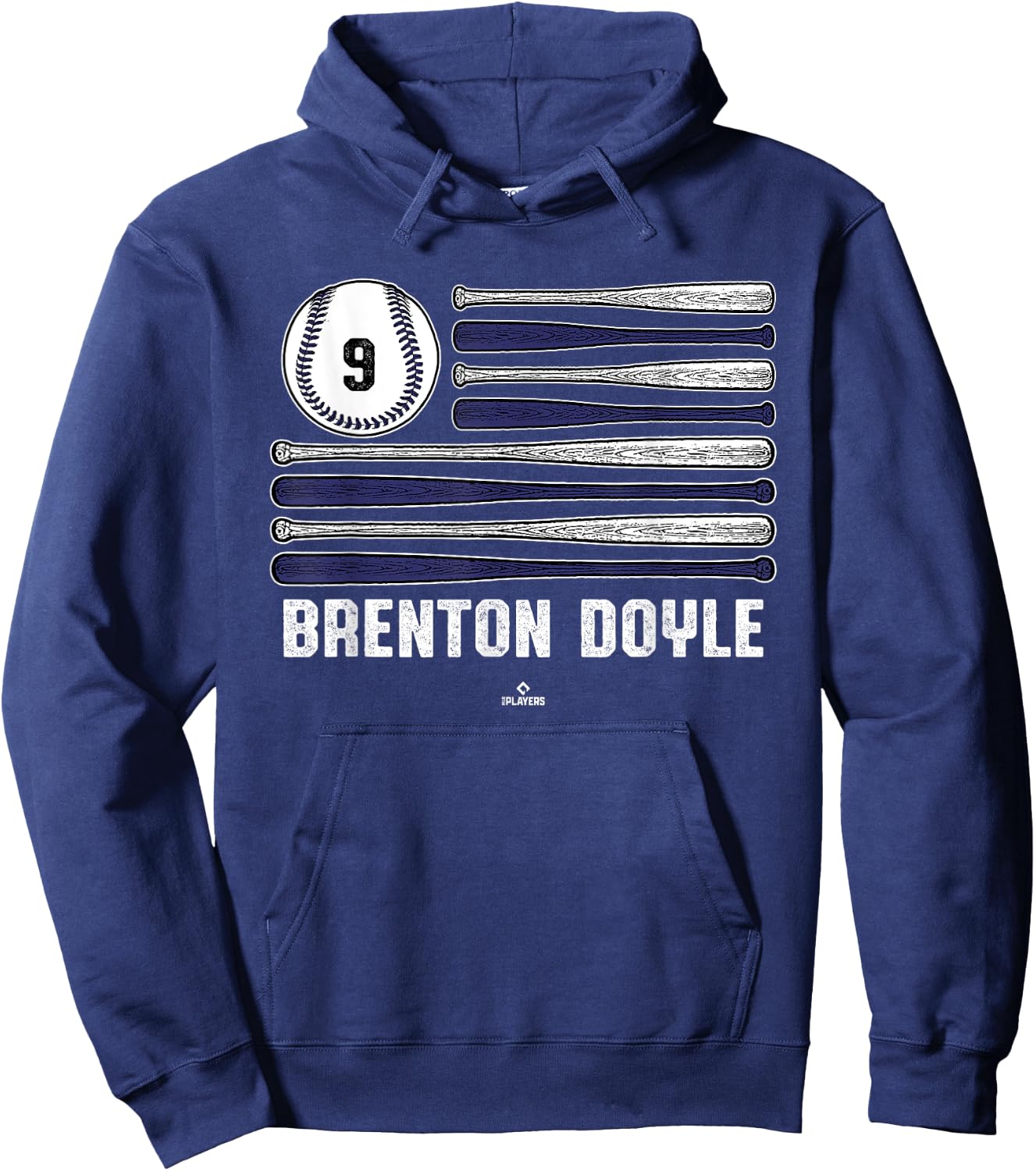 Baseball American Flag Brenton Doyle Colorado Baseball MLBPA Hoodie - Hoodie | Navy