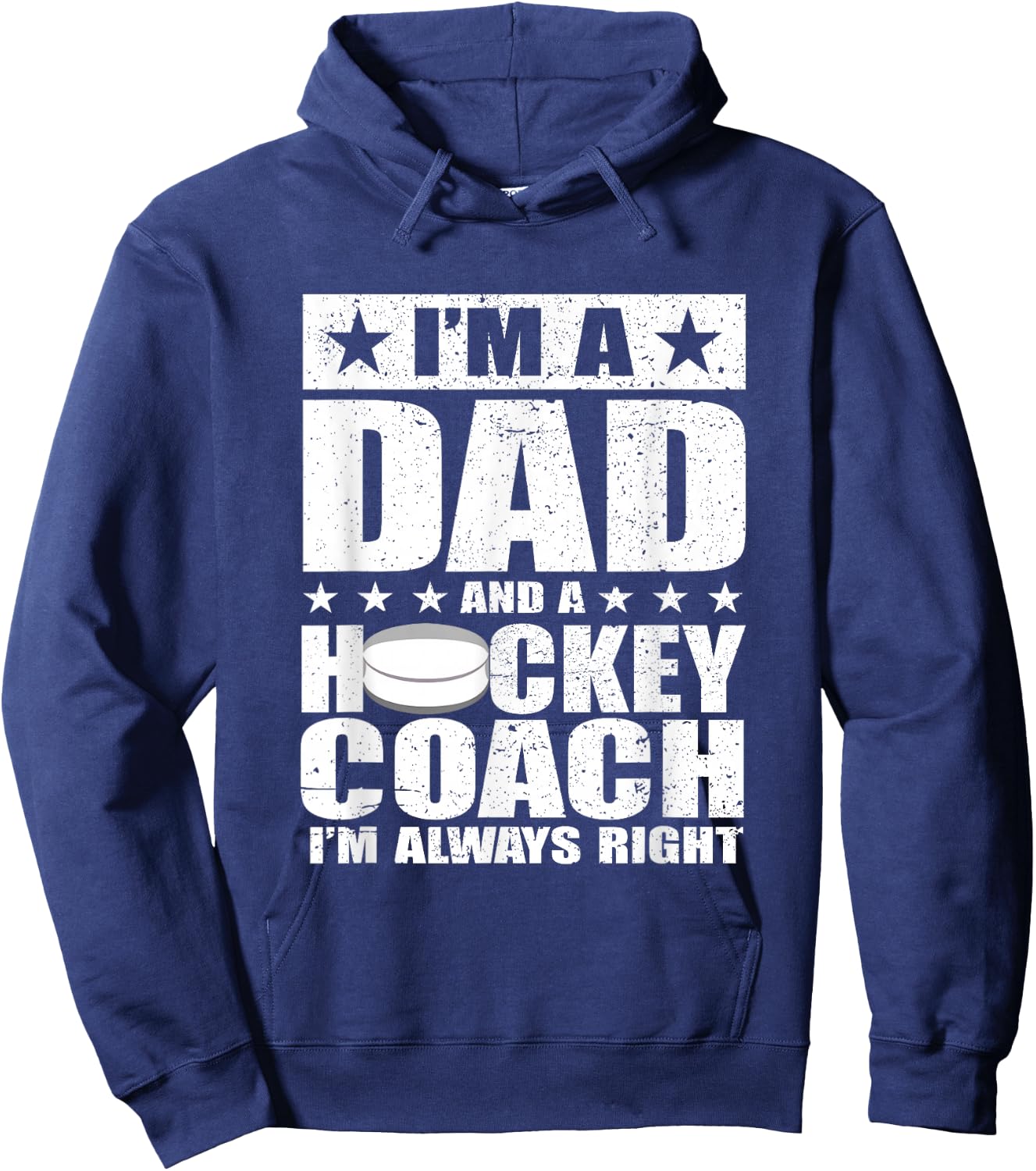 Dad Hockey Coach Fathers Day Shirts Gift from Daughter Son Hoodie - Hoodie | Navy