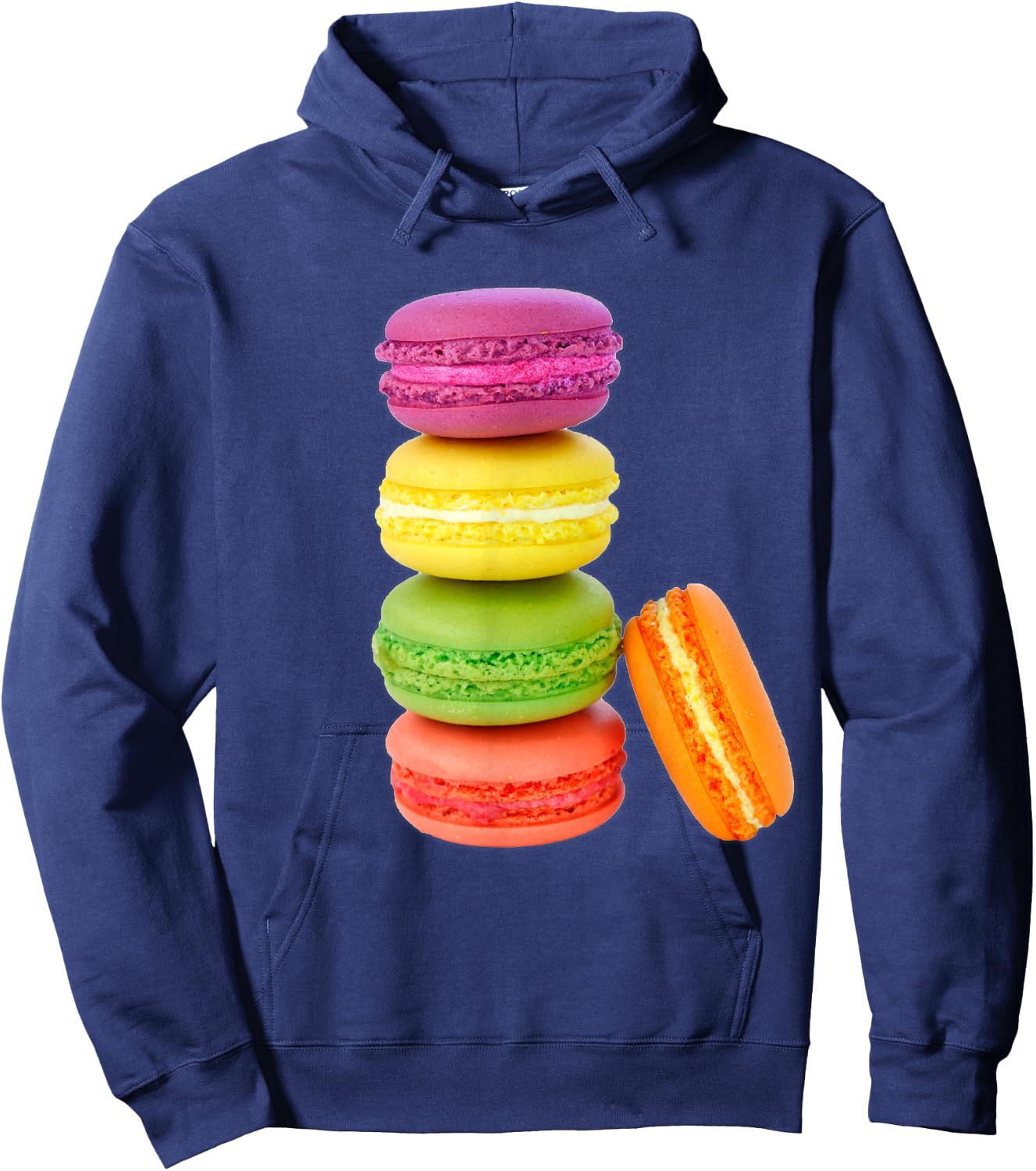 I Love Macaroons Macarons Candy Cupcake Sweets Cake Team Hoodie - Hoodie | Navy