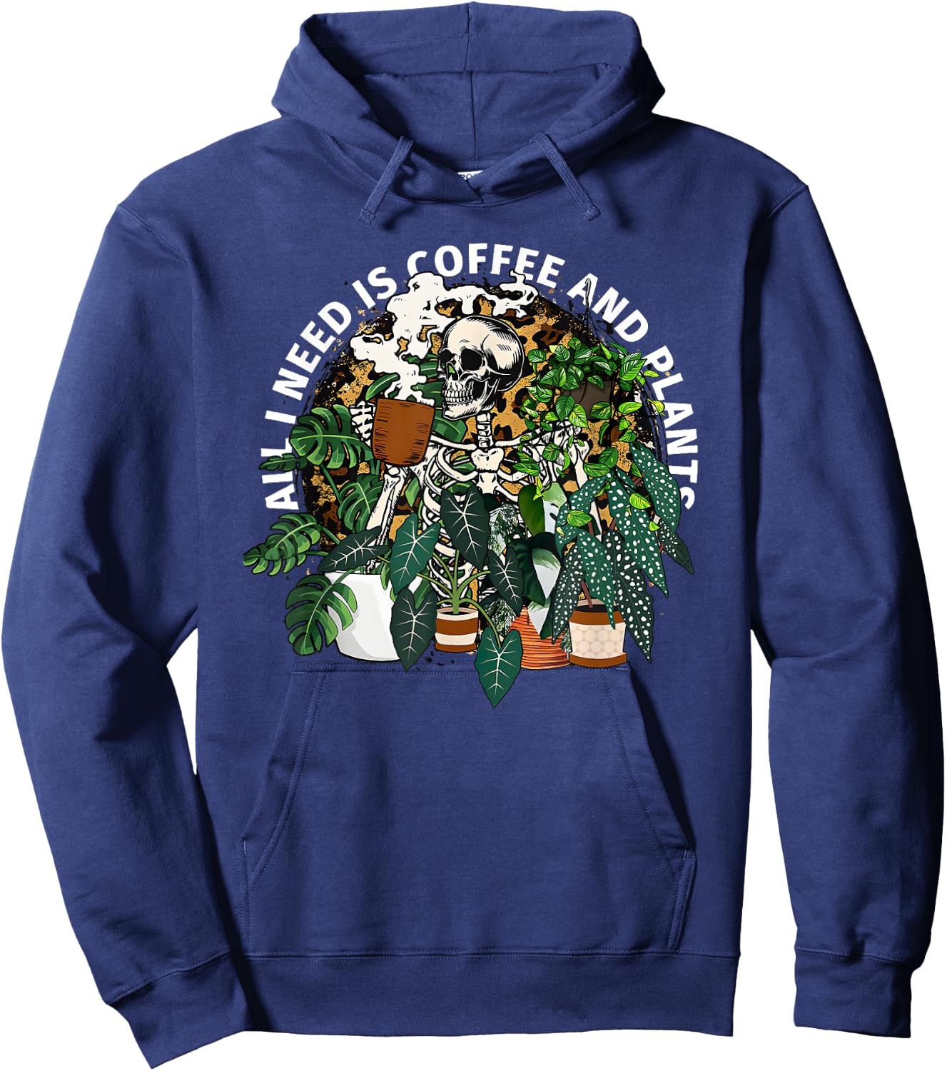 All I Need is Coffee and Plants Hoodie - Hoodie | Navy