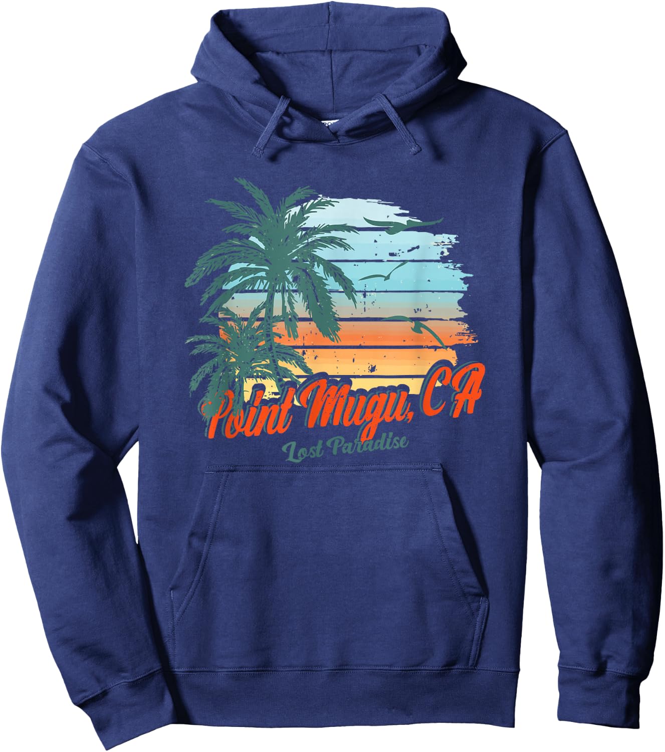 Point Mugu Beach California Shirt Lost Paradise Hoodie - Hoodie | Navy