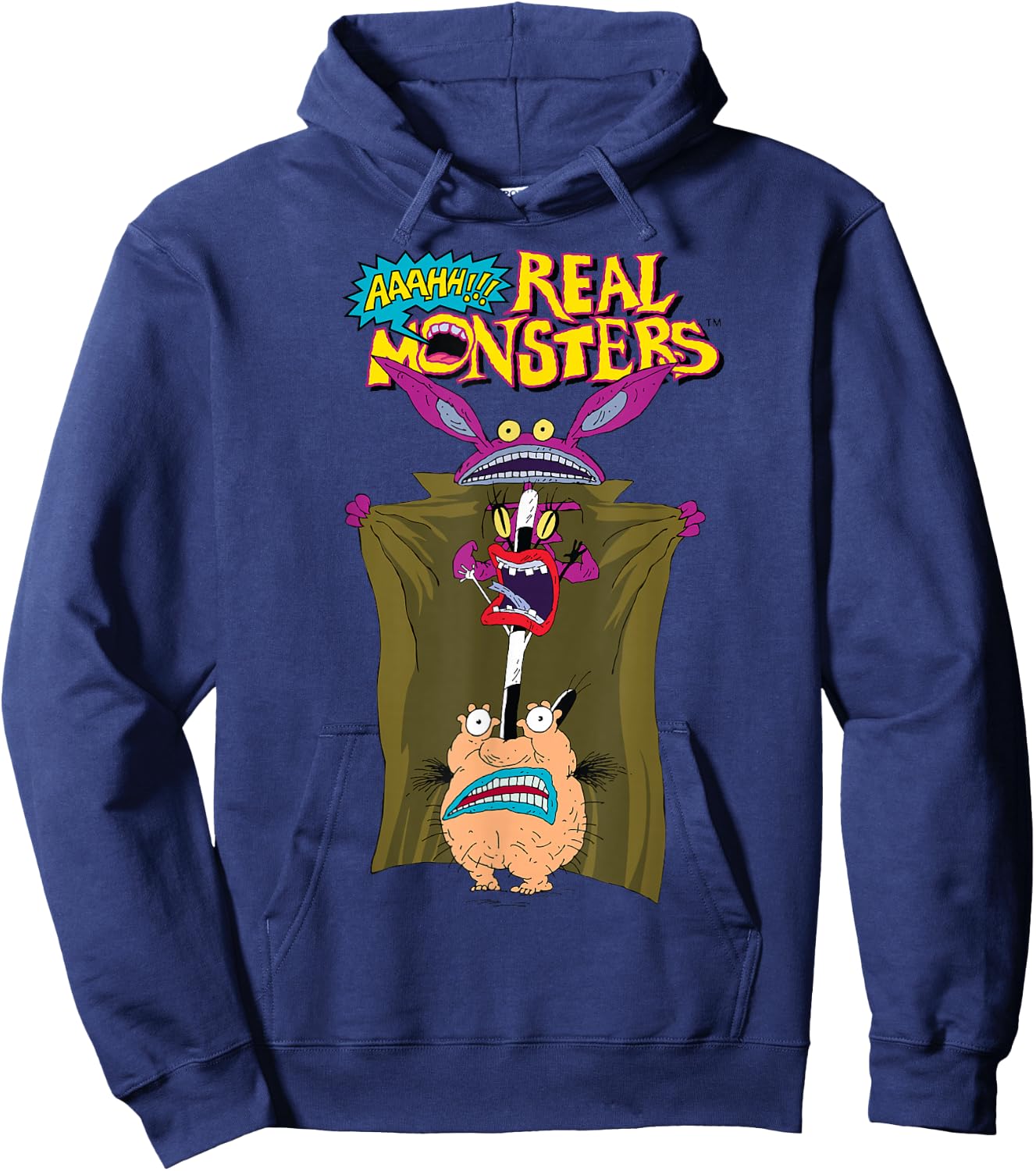 Nickelodeon AAAHH Real Monsters Trench Coat Disguise Hoodie - Hoodie | Navy