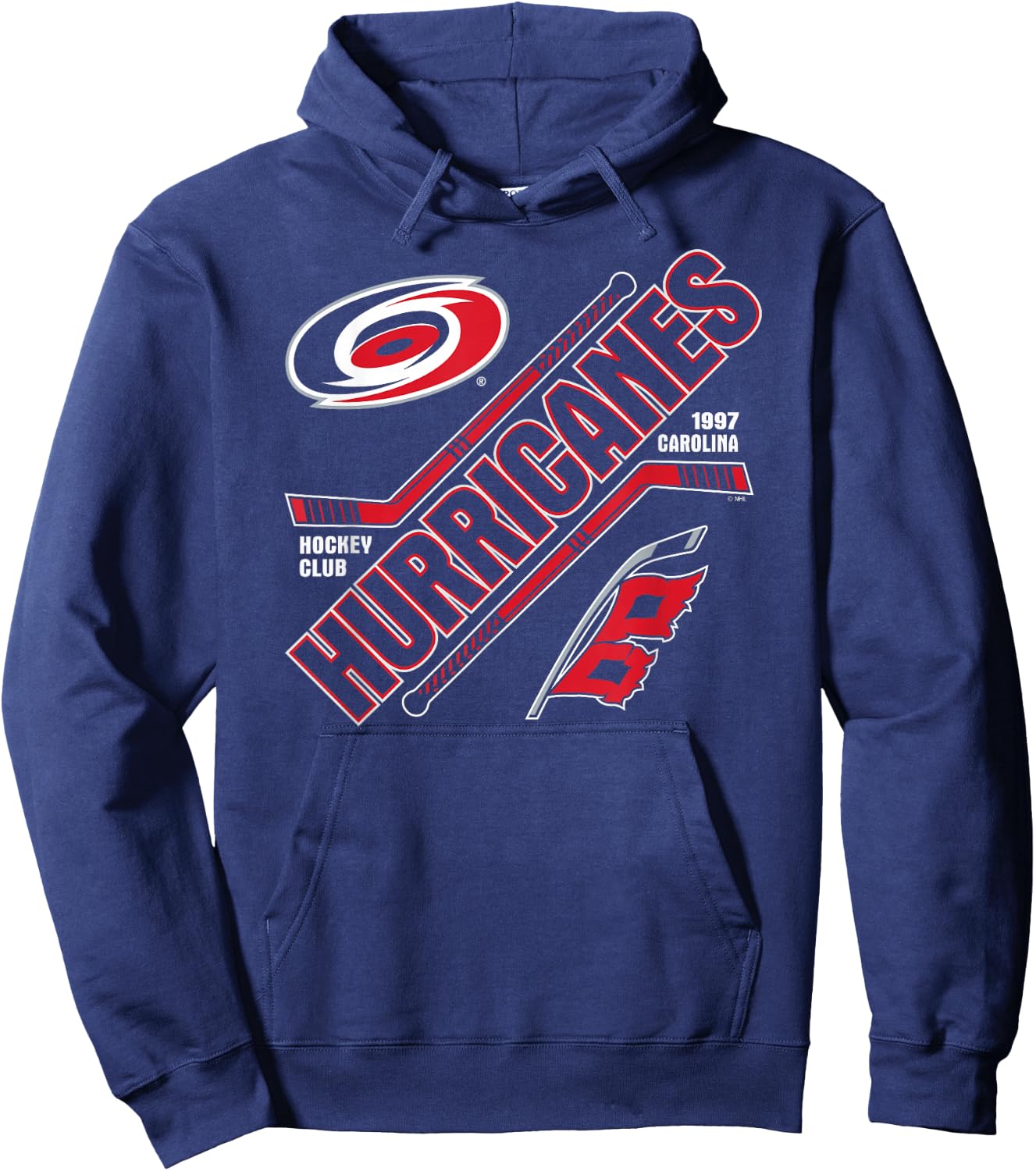 Carolina Hurricanes Force Black Officially Licensed Hoodie - Hoodie | Navy