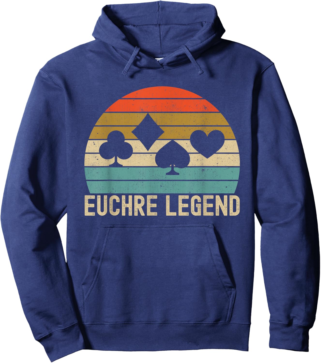 Euchre Legend Funny Hoodie - Hoodie | Navy