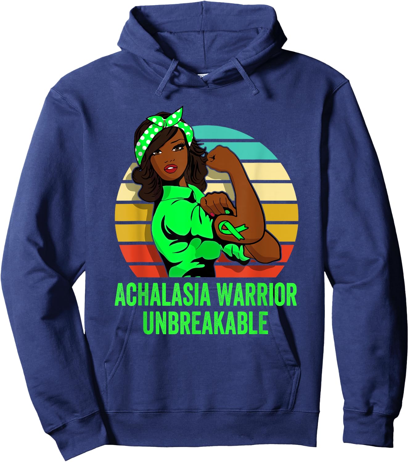 Achalasia Warrior Shirt Unbreakable Hoodie - Hoodie | Navy