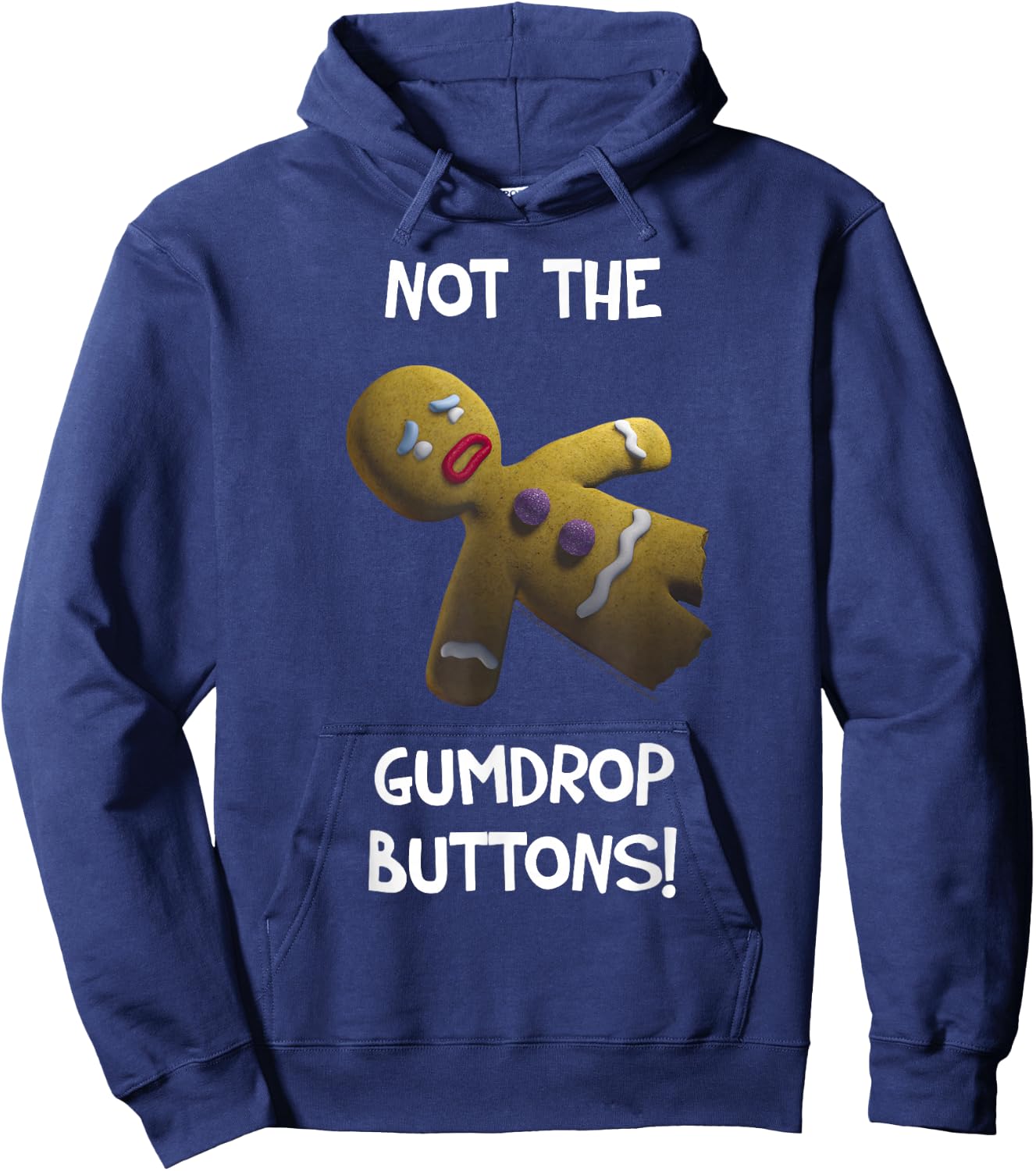 Shrek Gingerbread Man Not The Gumdrop Buttons Hoodie - Hoodie | Navy