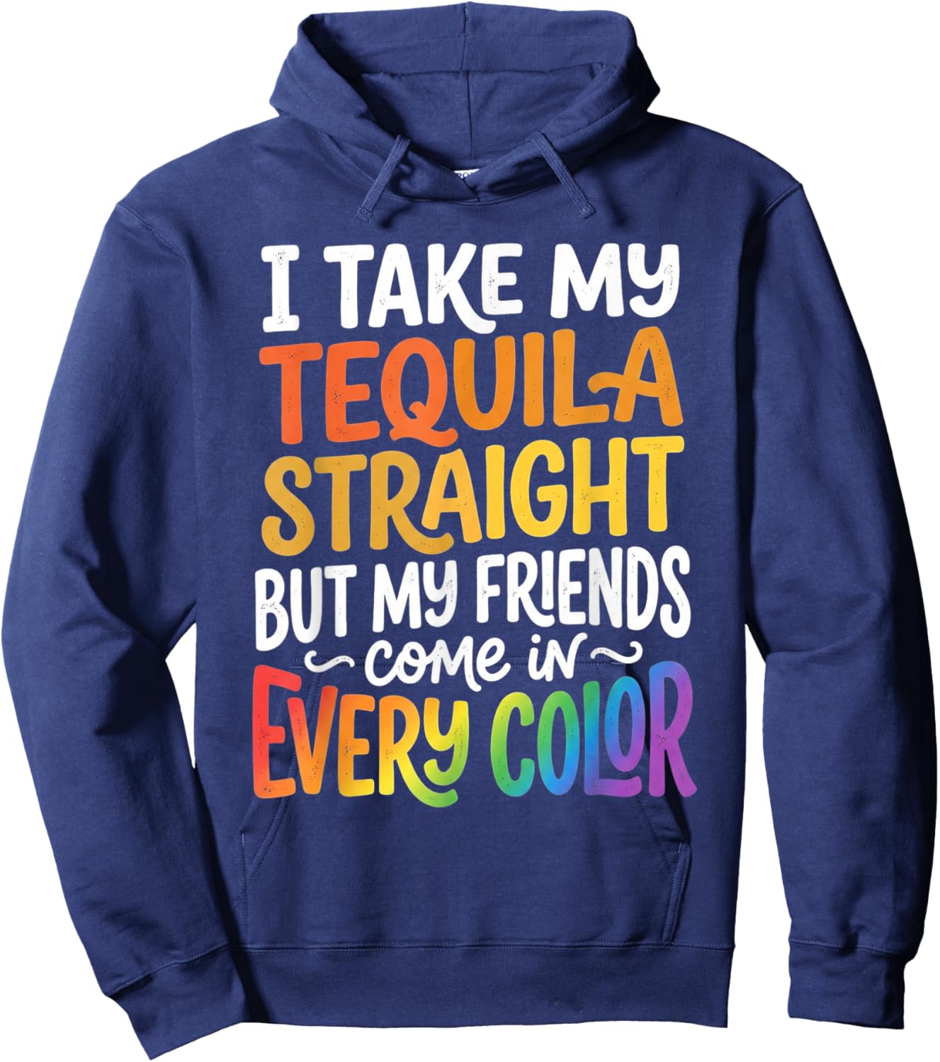 Gay Friends LGBTQ Ally Pride Support Hoodie - Hoodie | Navy