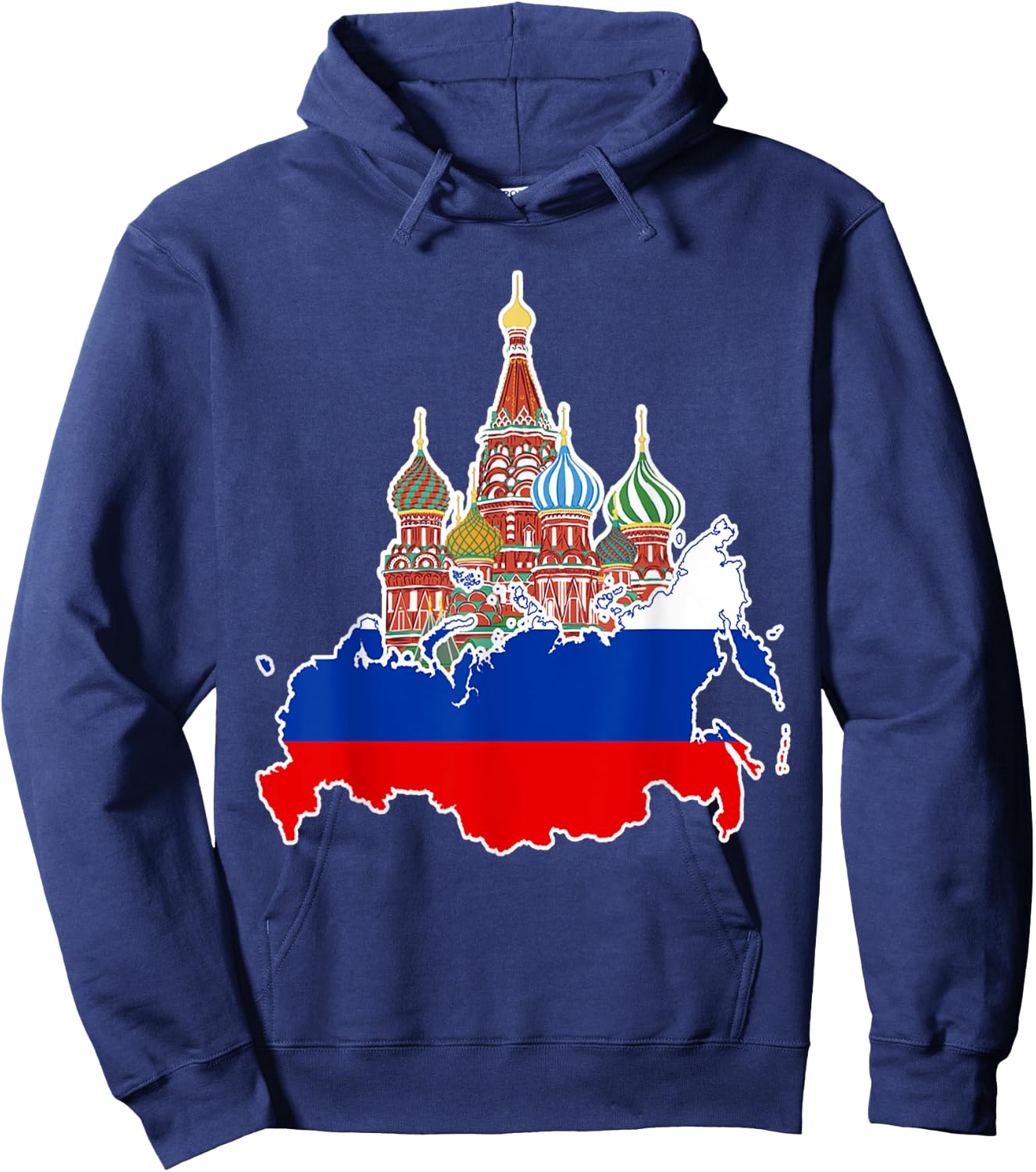 Russian Flag Shirts Kids Russian Soccer Fan, Russian Hoodie - Hoodie | Navy