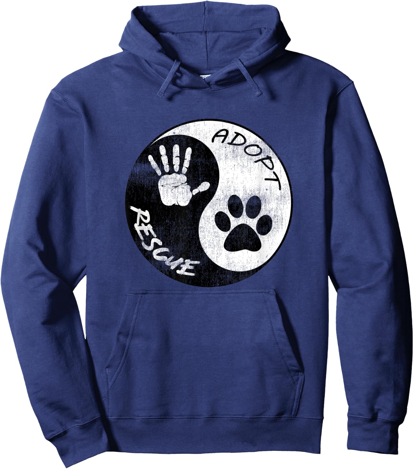 Adopt and Rescue Animal for Animal Foster & Shelters Hoodie - Hoodie | Navy