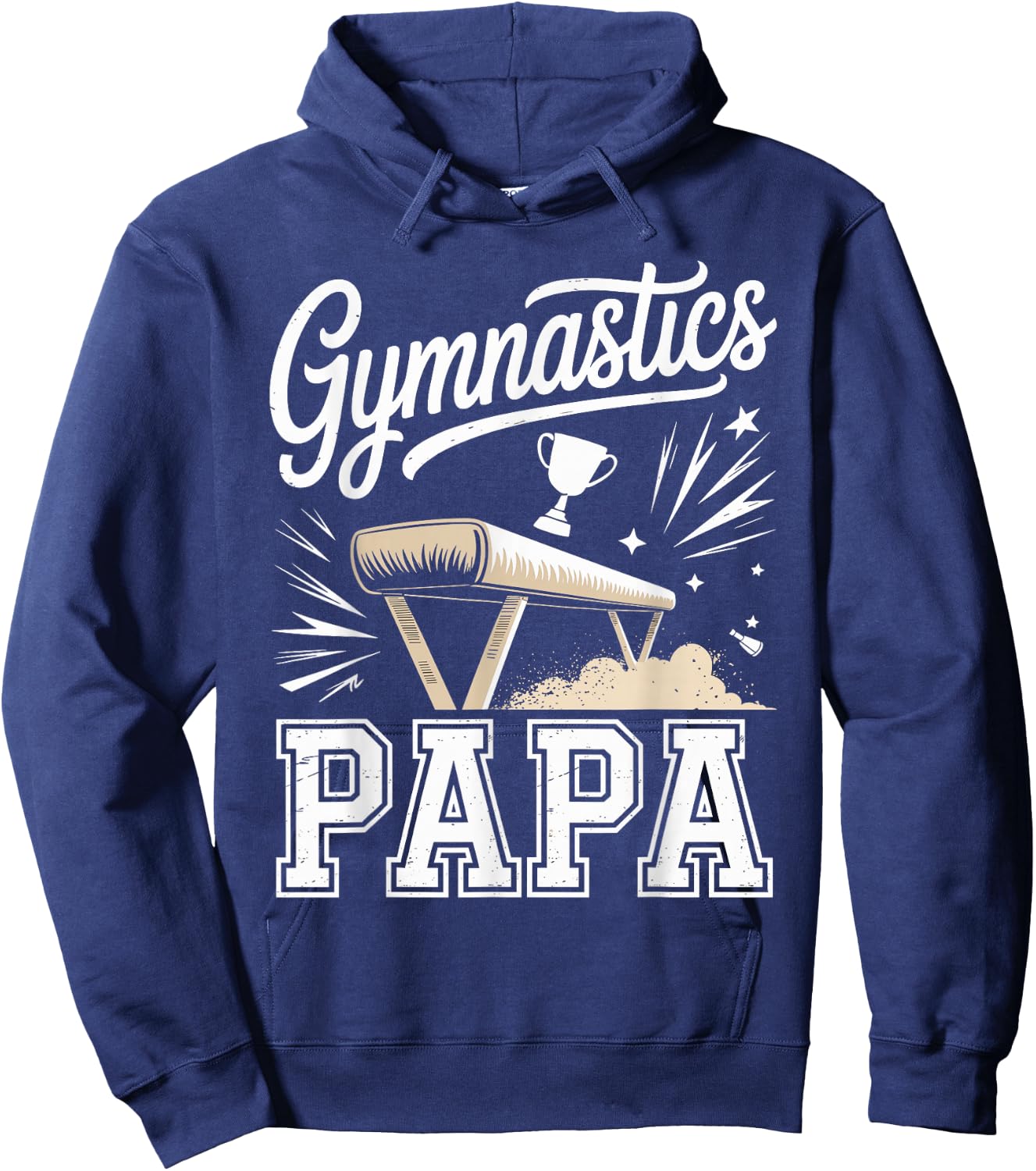 Proud Gymnastics Papa Hoodie - Hoodie | Navy