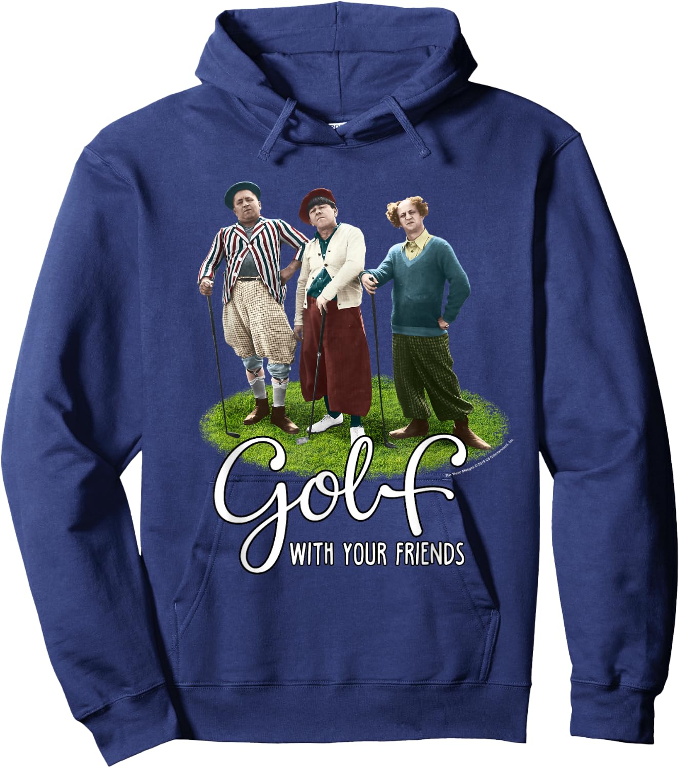 TTS- The Three Stooges Golf With Your Friends Hoodie - Hoodie | Navy