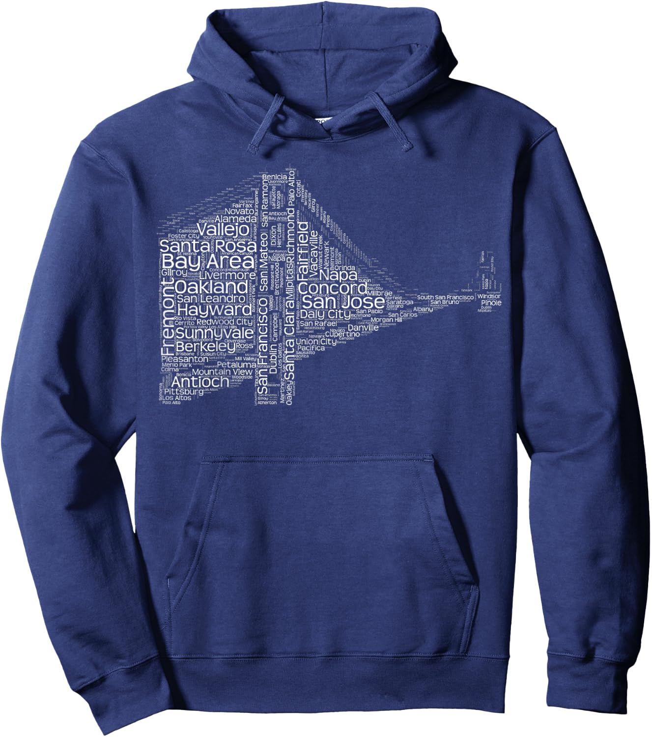 Cities of the Bay Area Hoodie - Hoodie | Navy
