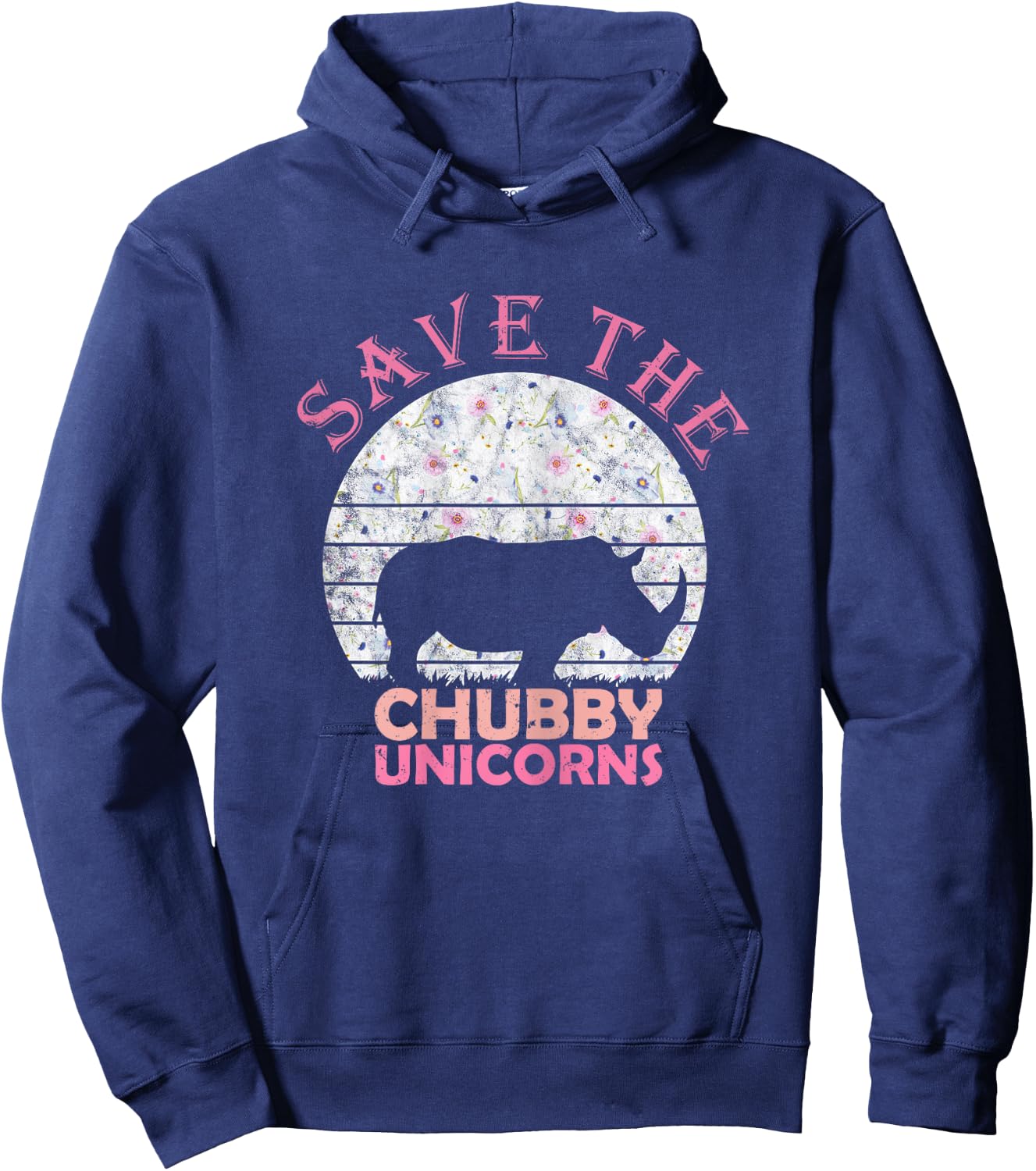 Funny Unicorn Gifts for Girls Women Save The Chubby Unicorns Hoodie - Hoodie | Navy