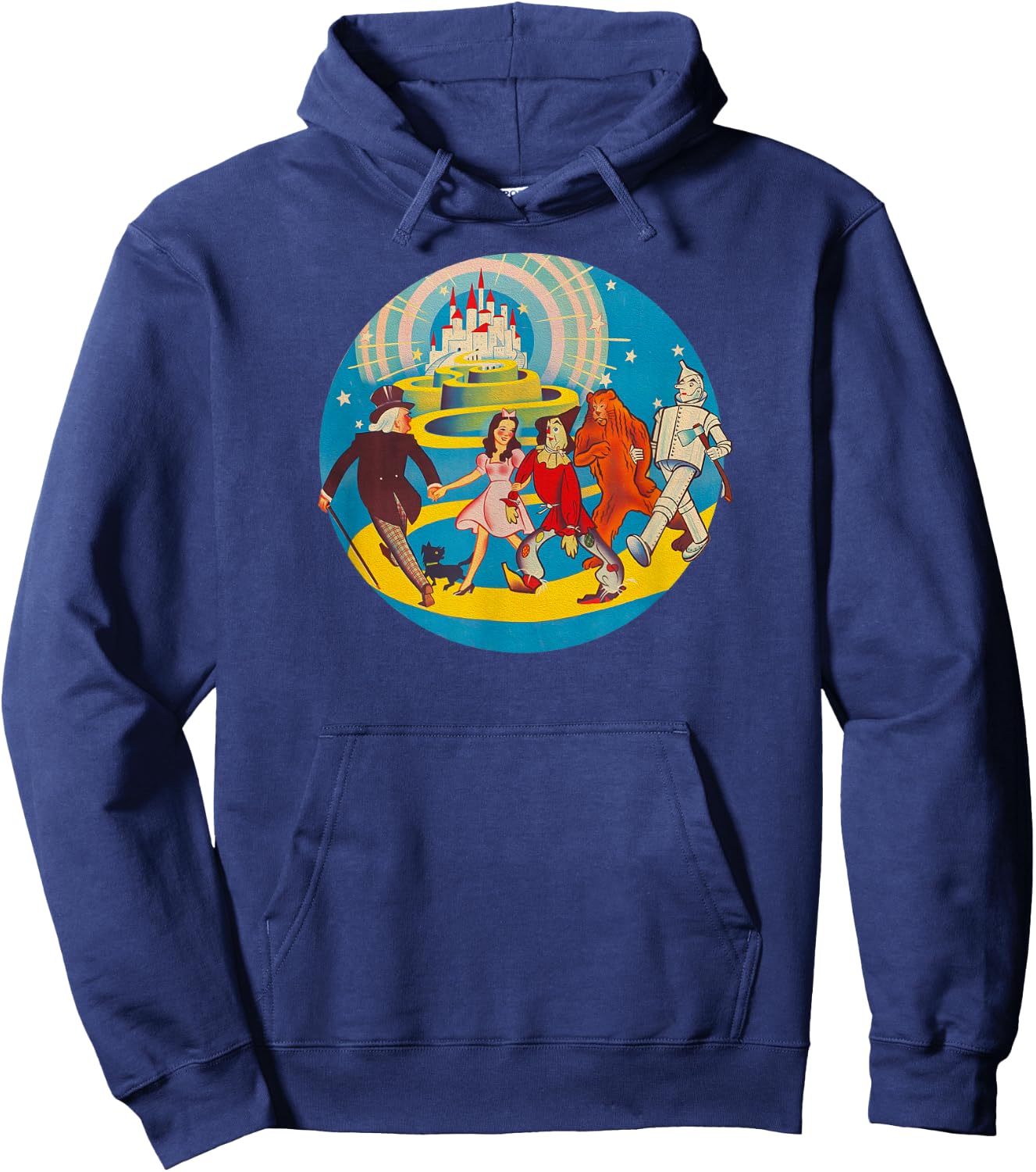 Retro Oz Emerald City The Wizard of OZ Yellow Brick Road Hoodie - Hoodie | Navy