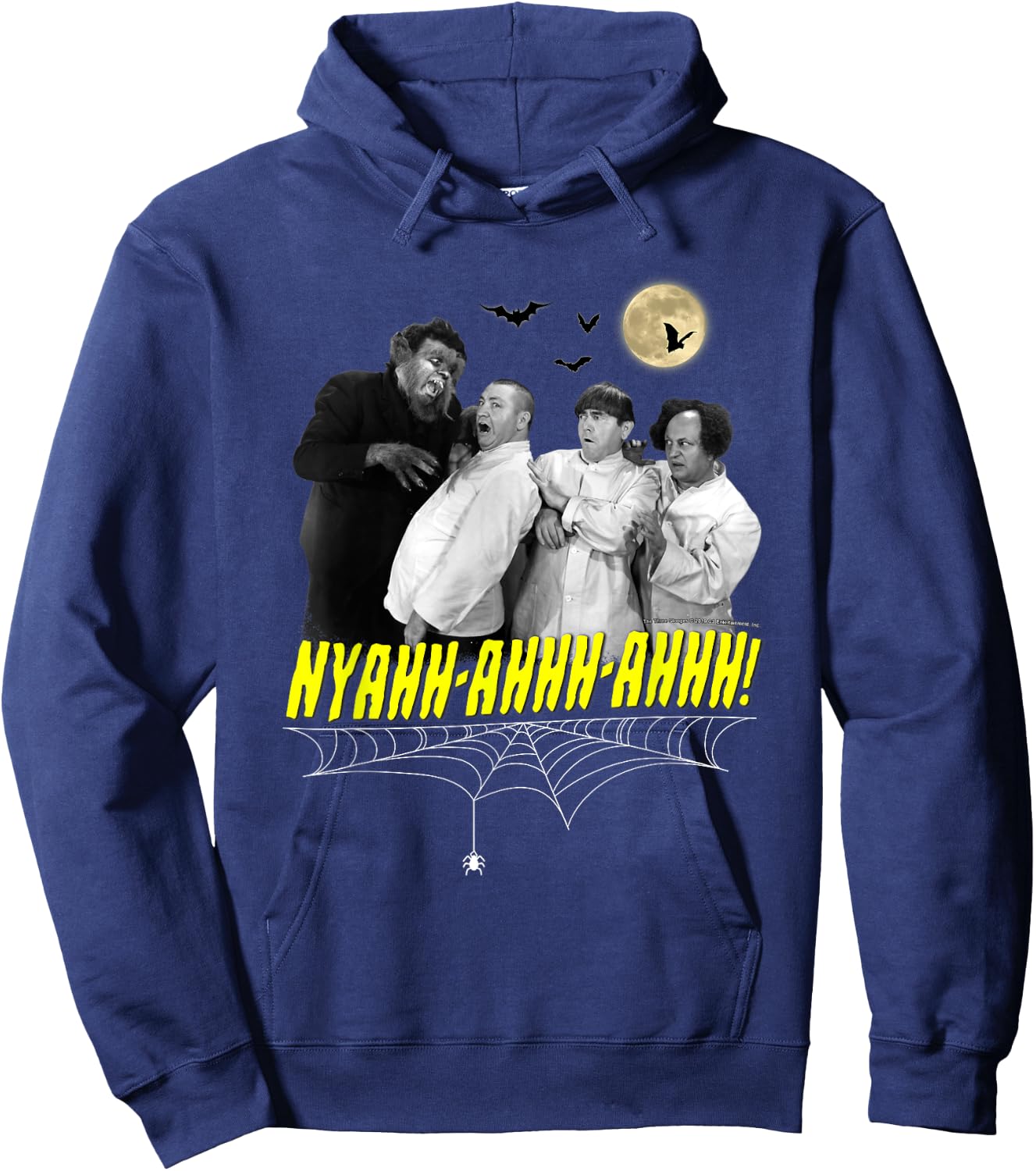 TTS- The Three Stooges NYAHH-AHHH-AHHH! Halloween Hoodie - Hoodie | Navy