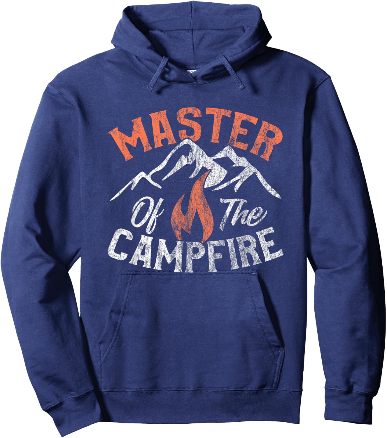 Funny Outdoor Camping Gifts Men Women Master of Campfire Small Hoodie - Hoodie | Navy