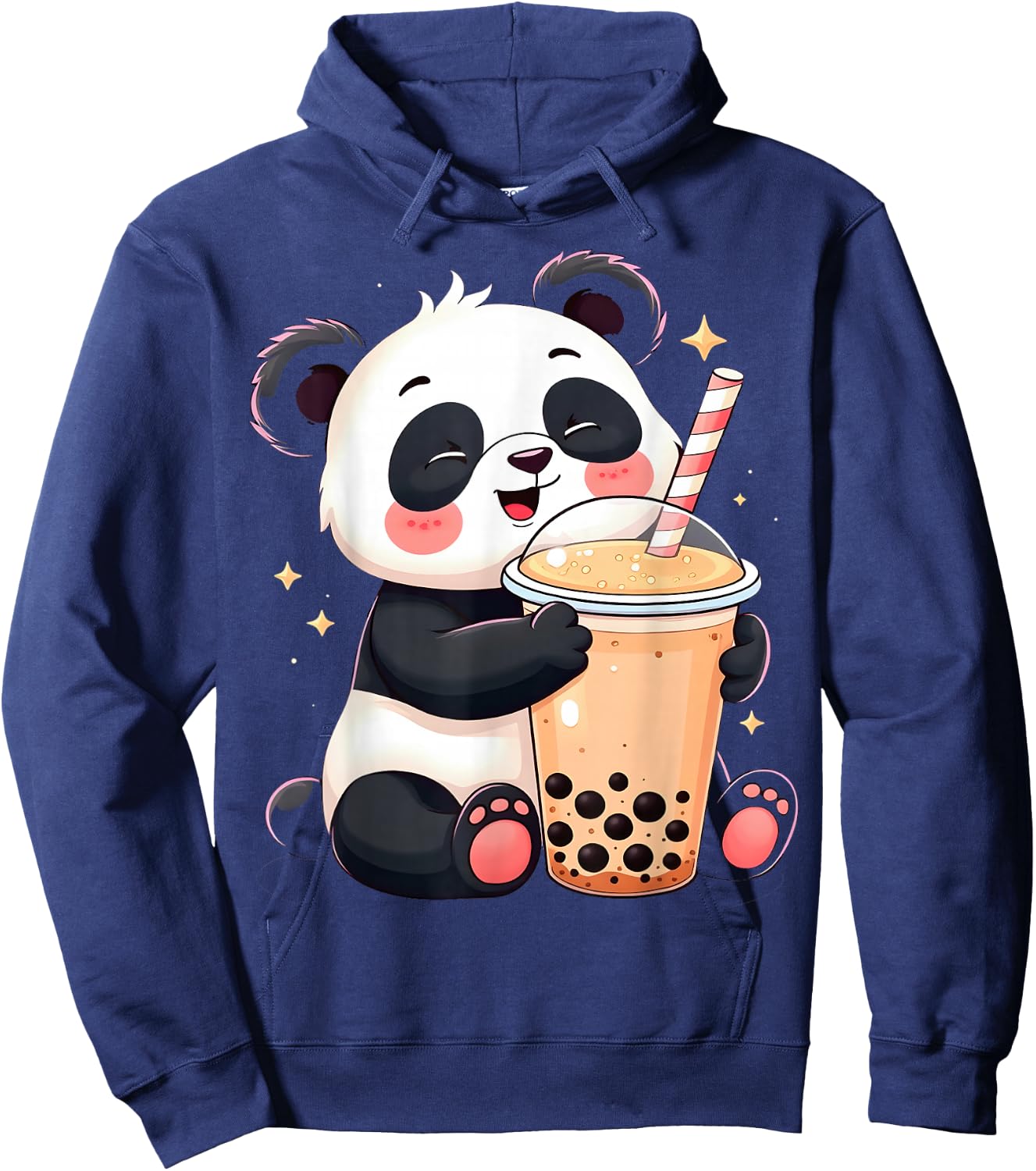 Panda Bubble Tea Lover Kawaii Boba Hoodie - Hoodie | Navy