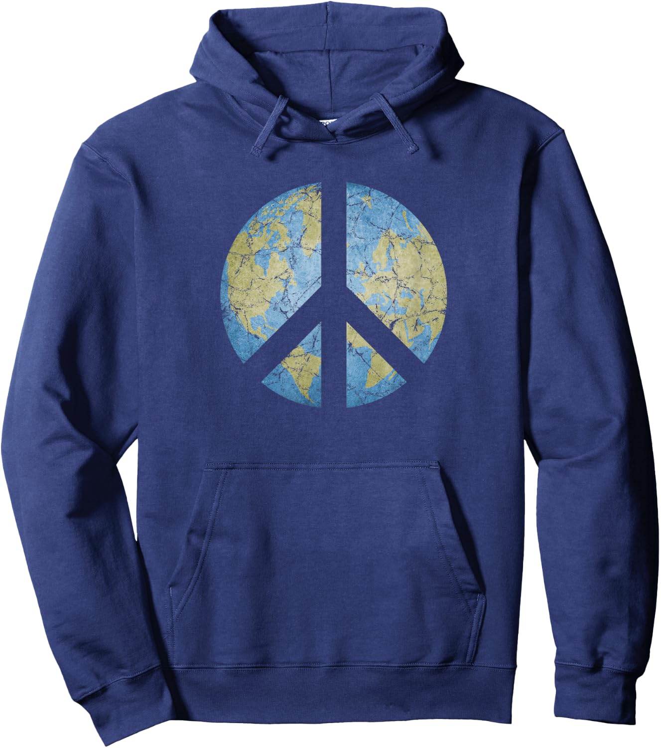 Vintage Peace On Earth World Peace Hoodie - Hoodie | Navy