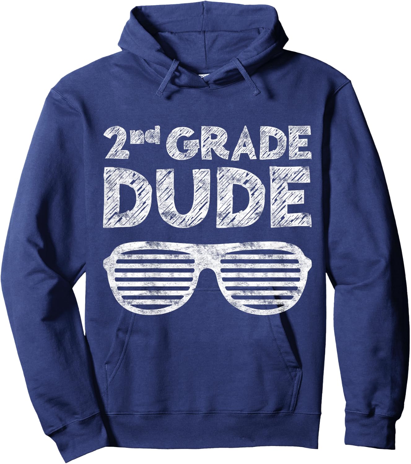 2nd Grade Dude Shirt Second Grade Boy Girl Back To School Hoodie - Hoodie | Navy