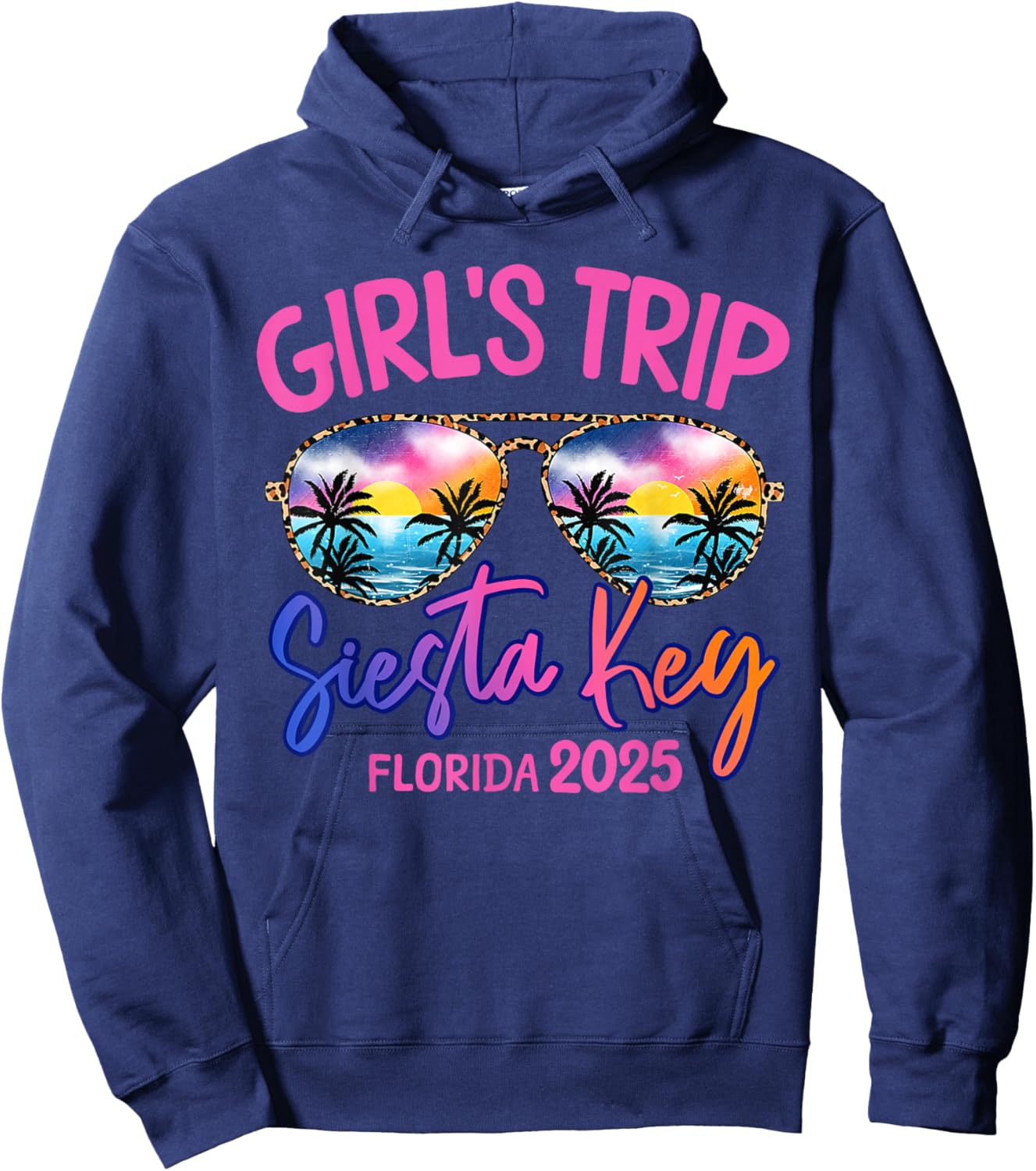 Girls Trip Siesta Key Florida 2025 Weekend Vacation Group Hoodie - Hoodie | Navy