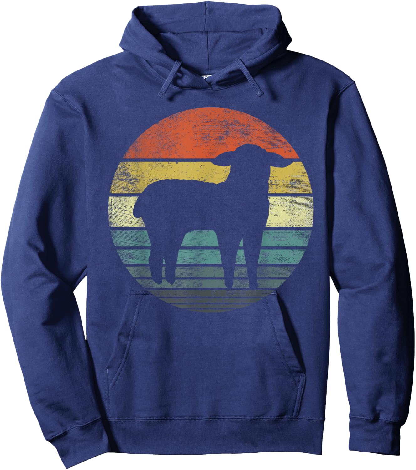 Sheep Lover Gifts Funny Farmer Retro Vintage Farm Animals Hoodie - Hoodie | Navy