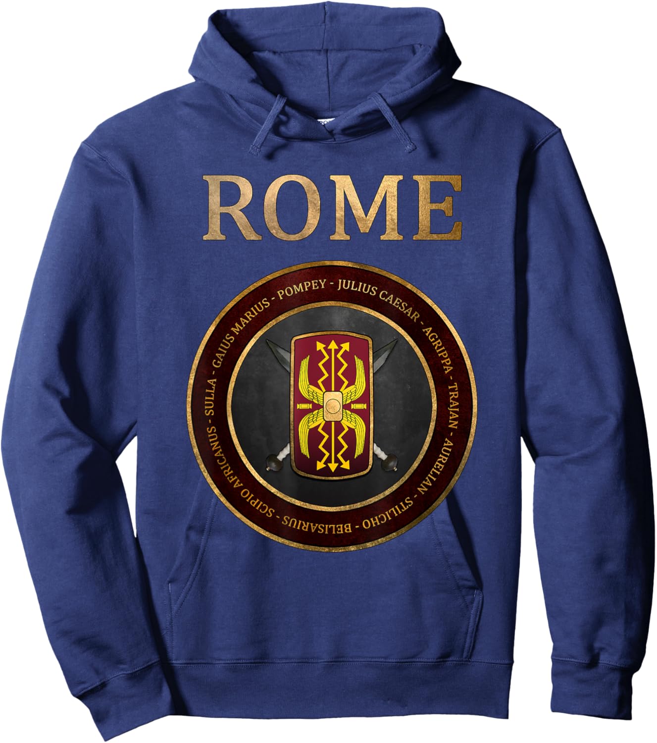 Ancient Roman Generals of Ancient Rome Hoodie - Hoodie | Navy