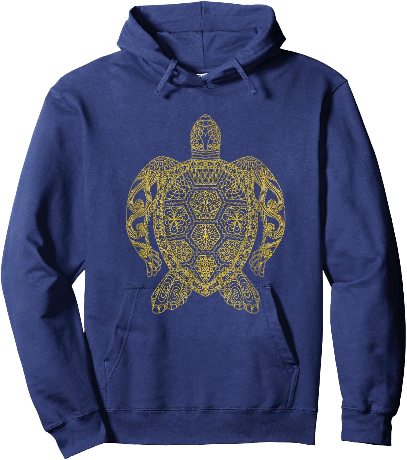 Cute Turtle Tortoise Love Sea Ocean Tribal Tattoo Animal Art Hoodie - Hoodie | Navy