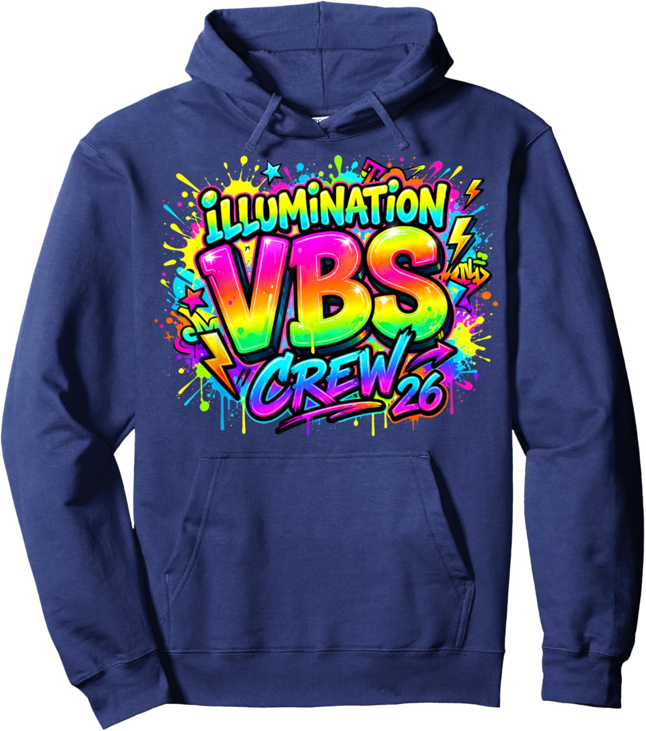Vbs Crew 2026 Vacation Bible School Crew Leader Church Camp Hoodie - Hoodie | Navy