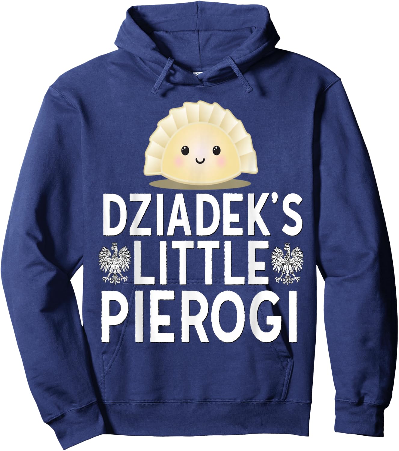 Dziadeks Little Pierogi Shirt Polish Grandpa Kids Dyngus Day Hoodie - Hoodie | Navy